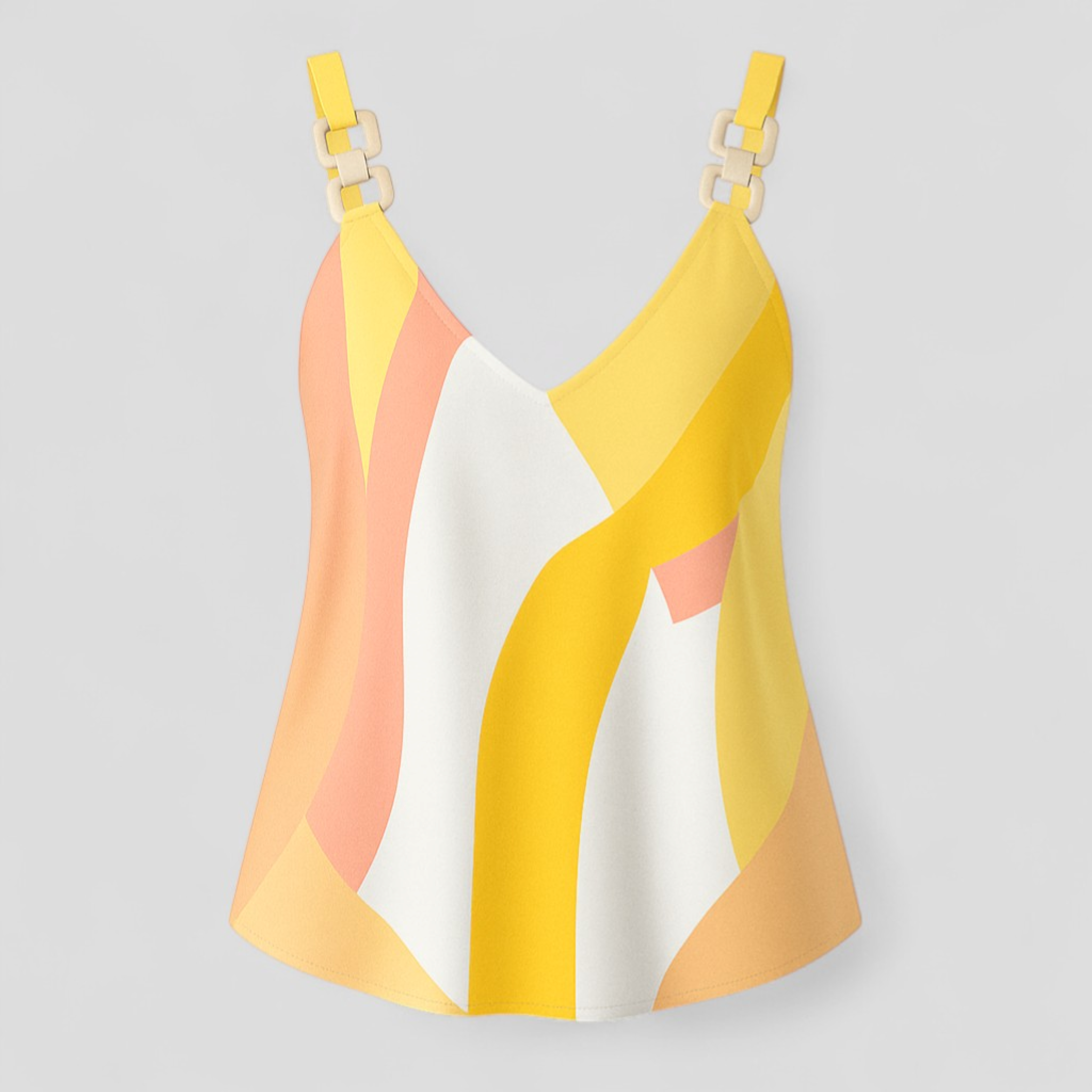 Marzia | Blusa Elegante Donna in Chiffon Leggero - Giallo - abbigliamento ufficio blusa elegante blusa primavera estate blusa versatile chiffon donna maniche lunghe moda casual scollatura a V taglia ampia tops oversize - Concept Palermo