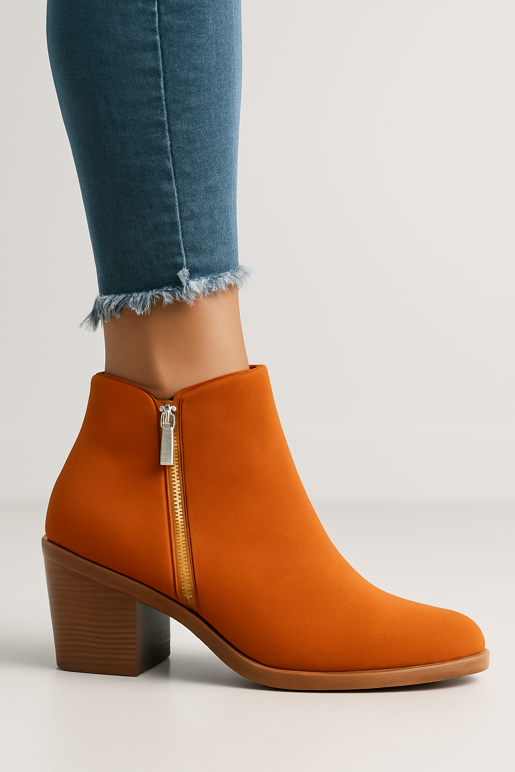 Bridget | Eleganti stivaletti in pelle scamosciata con dettaglio cerniera - - BOOTS Boots & Shoes - Concept Palermo