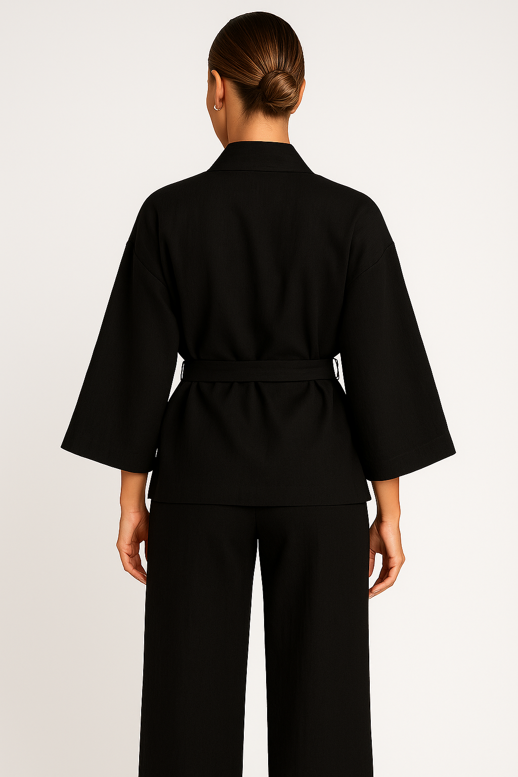 Lina | Kimono in lino con cintura - - clothing outfit topwear trouser women - Concept Palermo