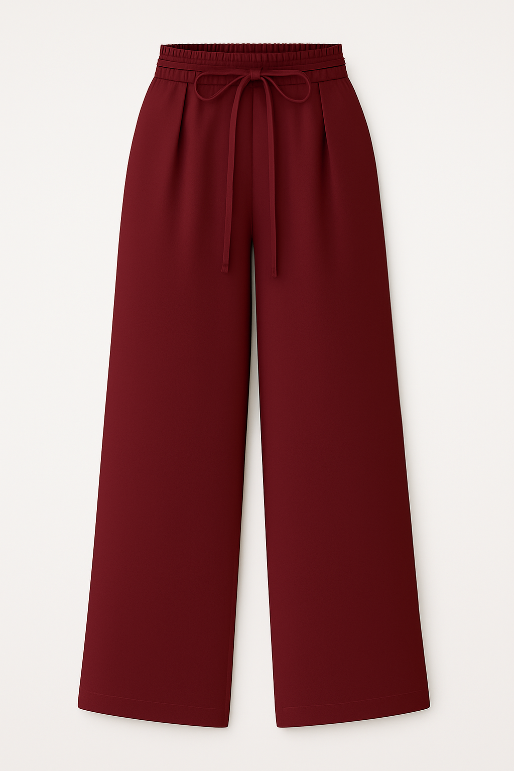 Luna | Pantaloni palazzo a vita alta con lacci – Eleganza e comodità - Vino rosso - suits and pants - Concept Palermo