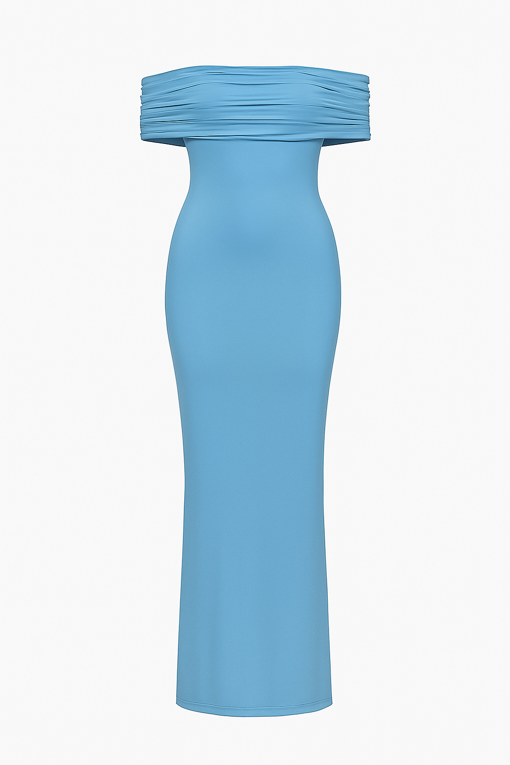 Livia | Elegante abito lungo con spalle scoperte e schiena scoperta - Azzurro cielo - Dresses female dress - Concept Palermo