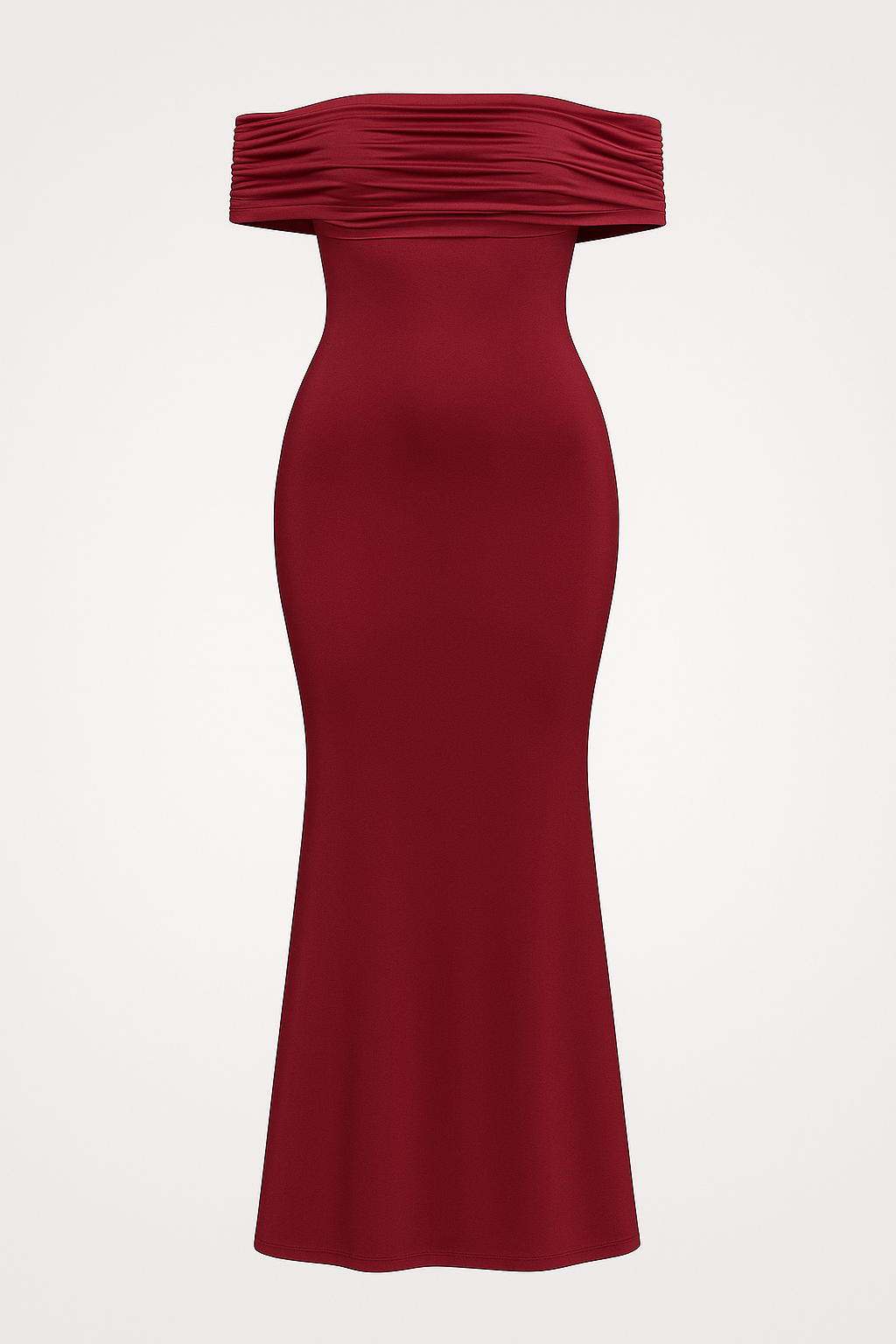 Livia | Elegante abito lungo con spalle scoperte e schiena scoperta - Borgogna - Dresses female dress - Concept Palermo