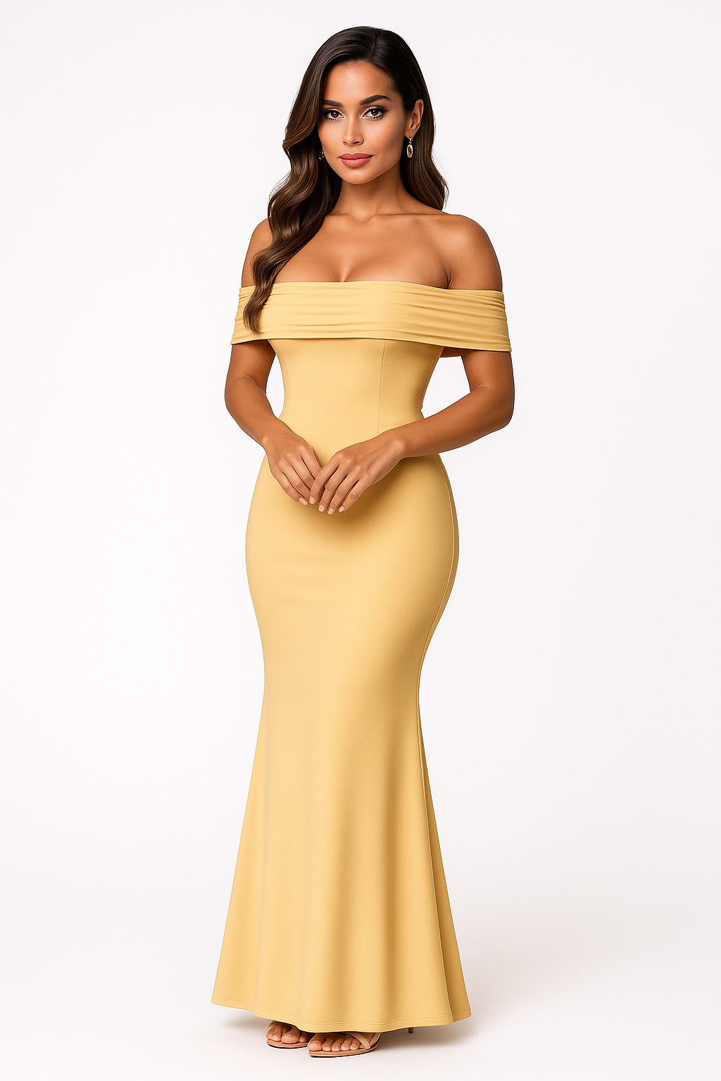 Livia | Elegante abito lungo con spalle scoperte e schiena scoperta - - Dresses female dress - Concept Palermo