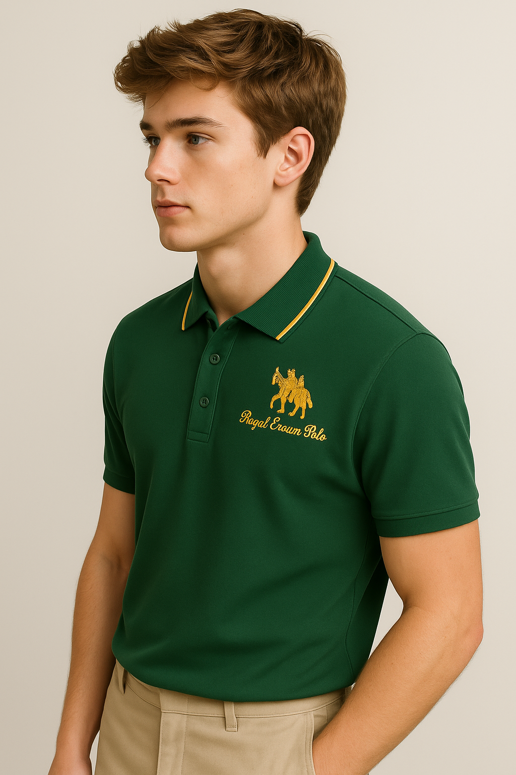 Valerio | Polo elegante con dettagli ricamati a contrasto - - men's polo men's polo shirt polo shirts & polos Shirts und Polos - Concept Palermo