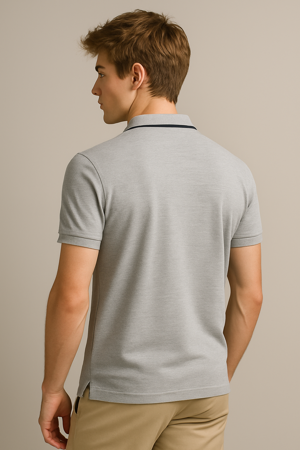 Valerio | Polo elegante con dettagli ricamati a contrasto - - men's polo men's polo shirt polo shirts & polos Shirts und Polos - Concept Palermo