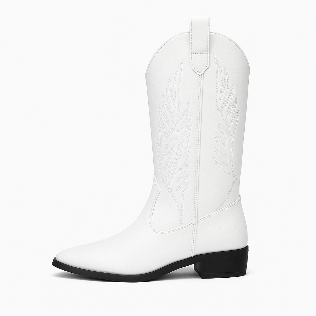 Rosana | Stivali da cowboy metallizzati - Bianco - Accessoires Dames Laarzen Schoenen - Concept Palermo