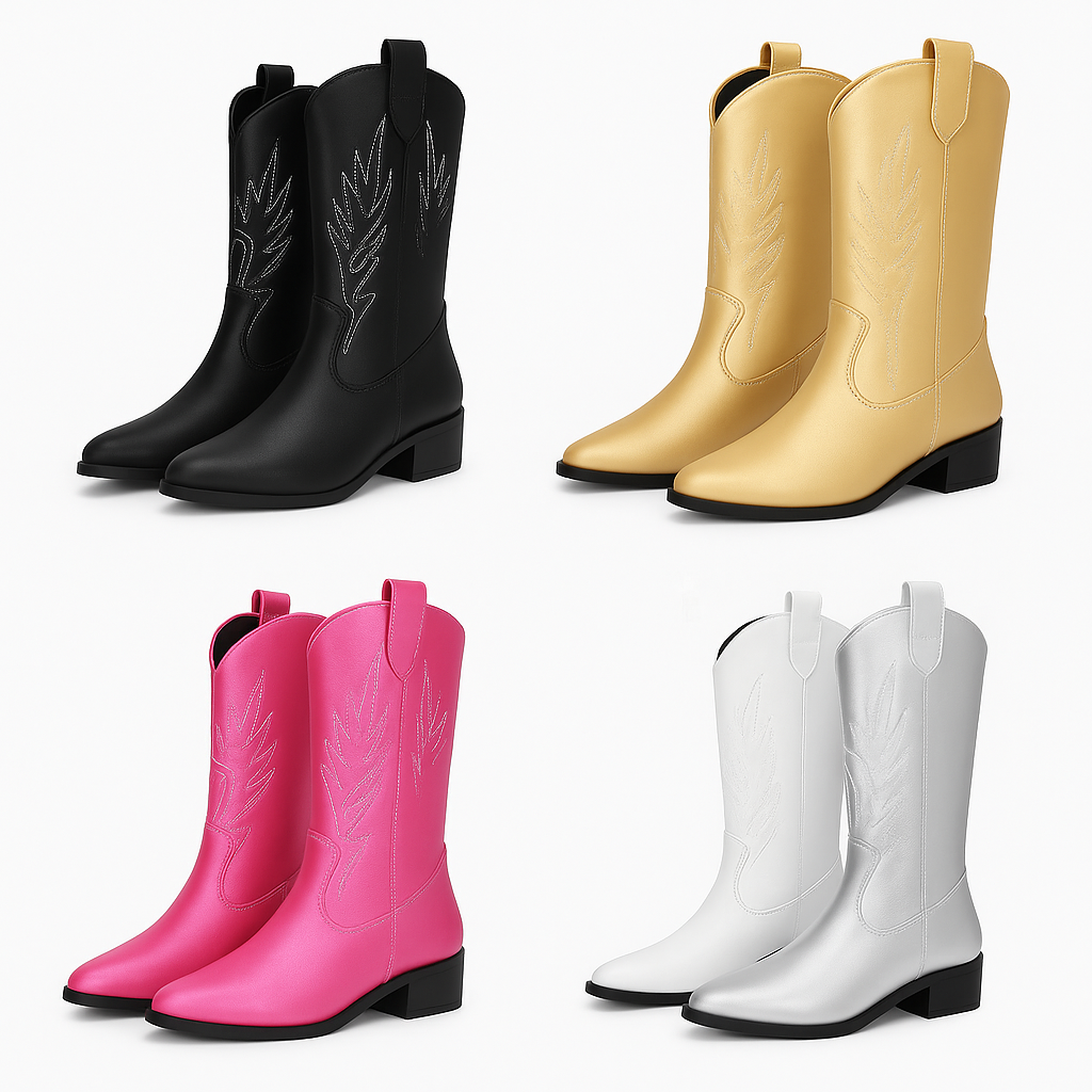 Rosana | Stivali da cowboy metallizzati - - Accessoires Dames Laarzen Schoenen - Concept Palermo