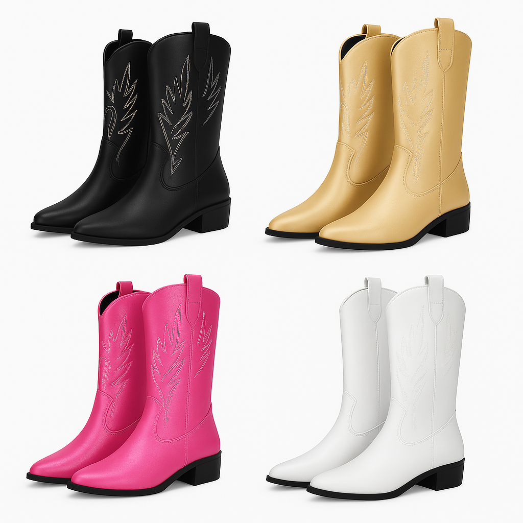 Rosana | Stivali da cowboy metallizzati - - Accessoires Dames Laarzen Schoenen - Concept Palermo