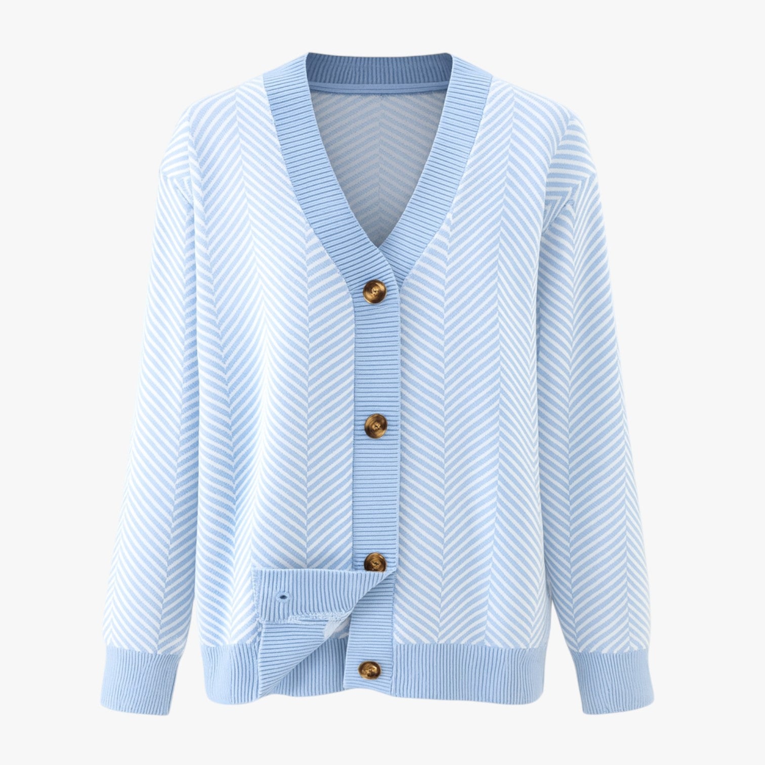 Rebecca | Cardigan con scollo a V da donna - Leggero ed elegante per l'autunno - Gratis Blu Chiaro - Sweater sweater women sweaters & cardigans - Concept Palermo
