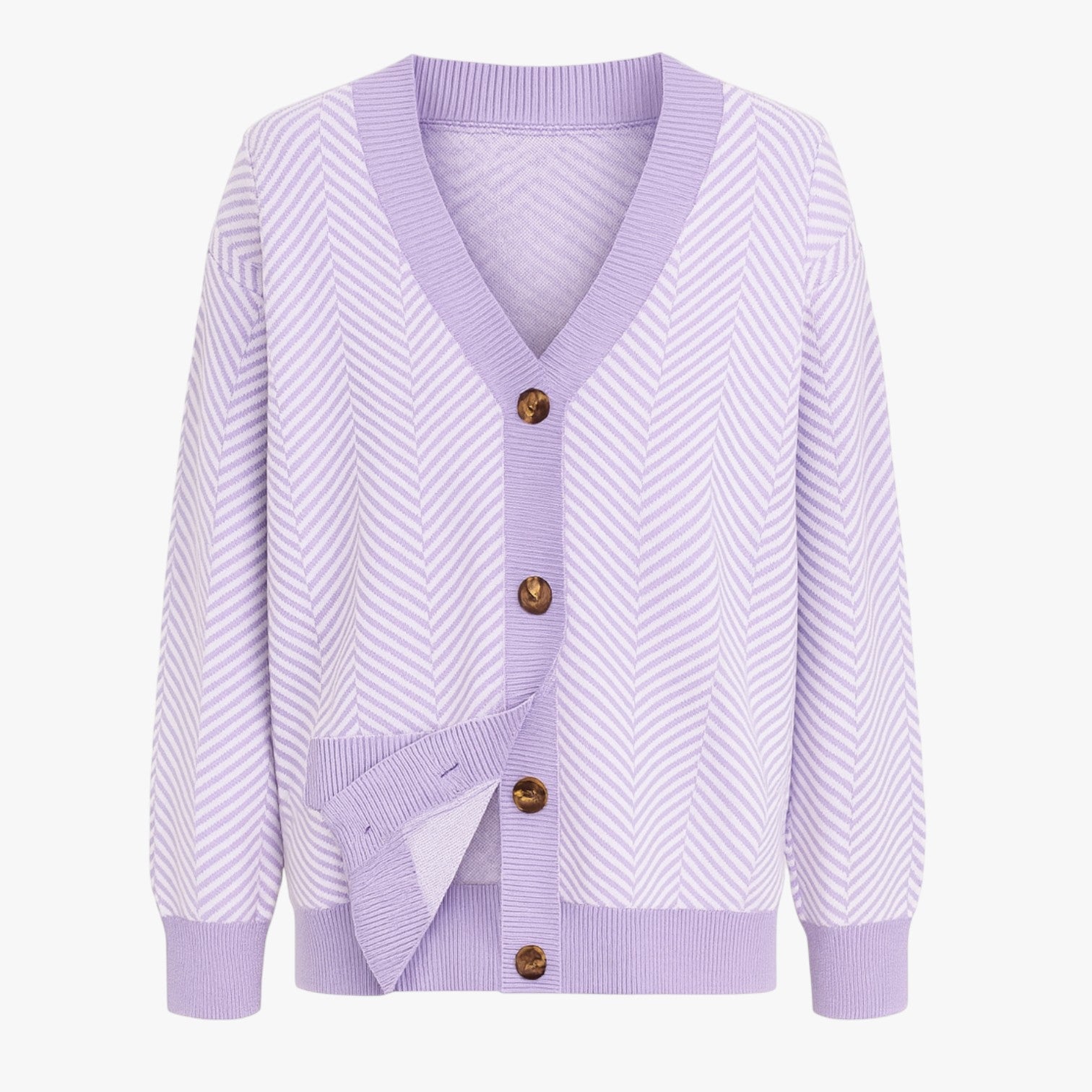 Rebecca | Cardigan con scollo a V da donna - Leggero ed elegante per l'autunno - Gratis Viola - Sweater sweater women sweaters & cardigans - Concept Palermo