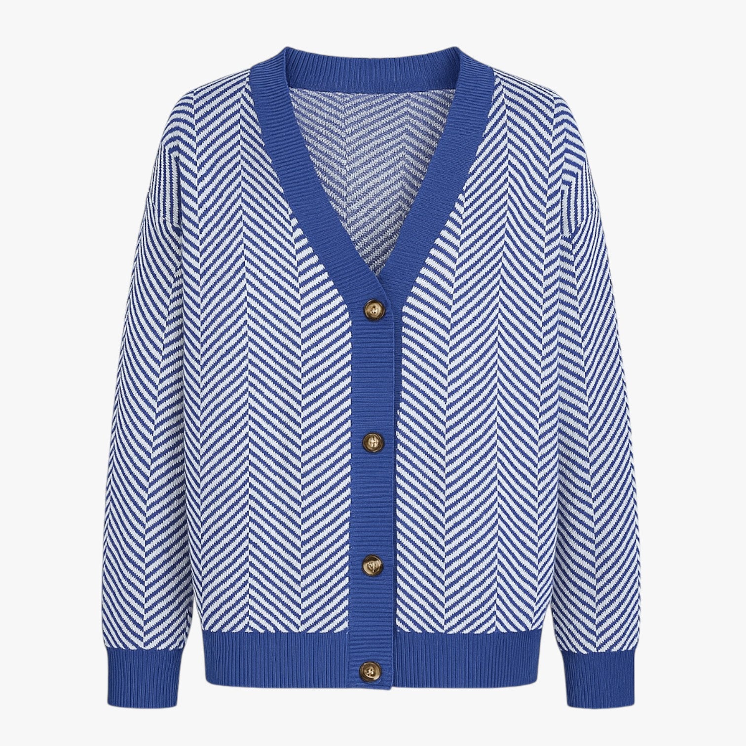 Rebecca | Cardigan con scollo a V da donna - Leggero ed elegante per l'autunno - Gratis Blu - Sweater sweater women sweaters & cardigans - Concept Palermo
