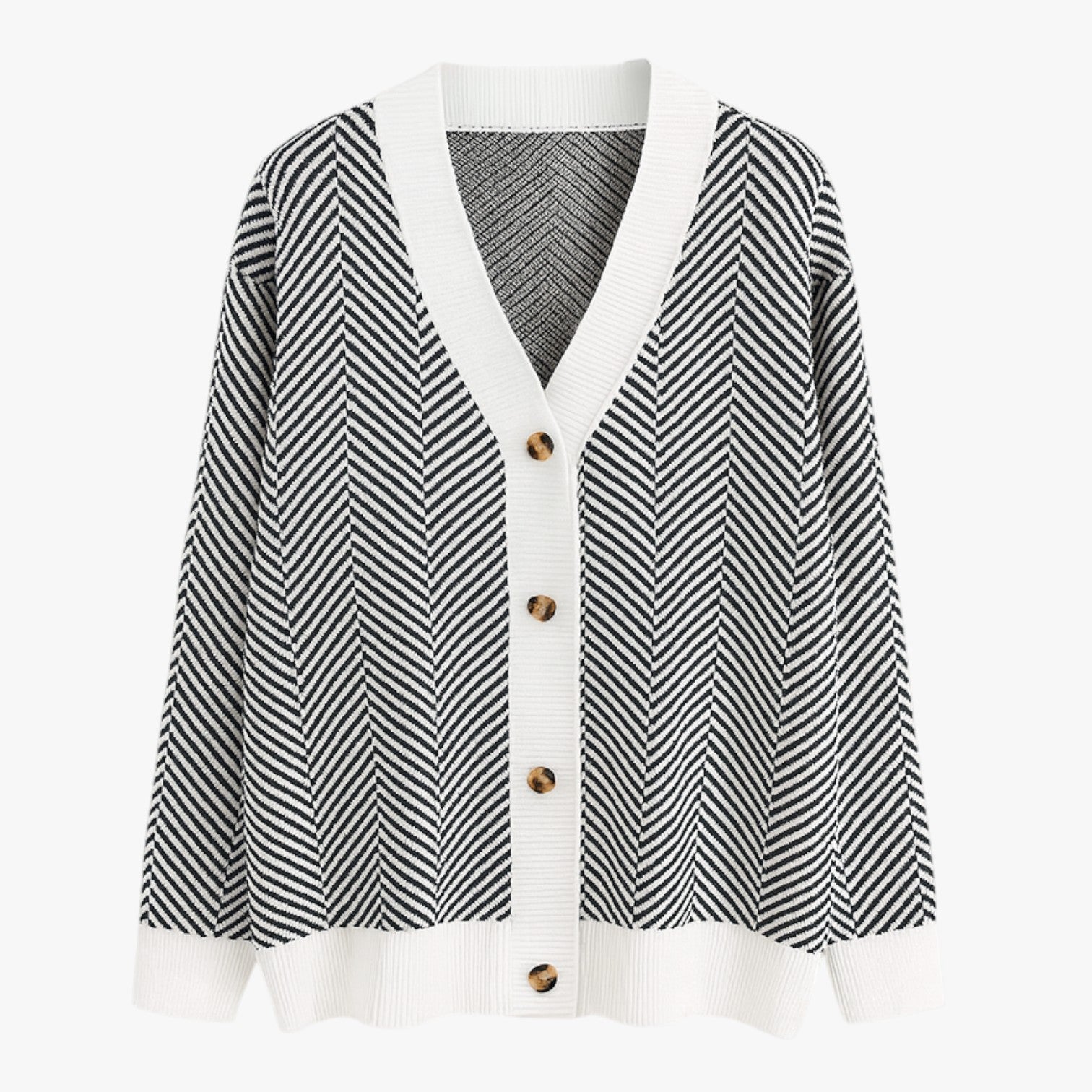 Rebecca | Cardigan con scollo a V da donna - Leggero ed elegante per l'autunno - Gratis Bianco - Sweater sweater women sweaters & cardigans - Concept Palermo