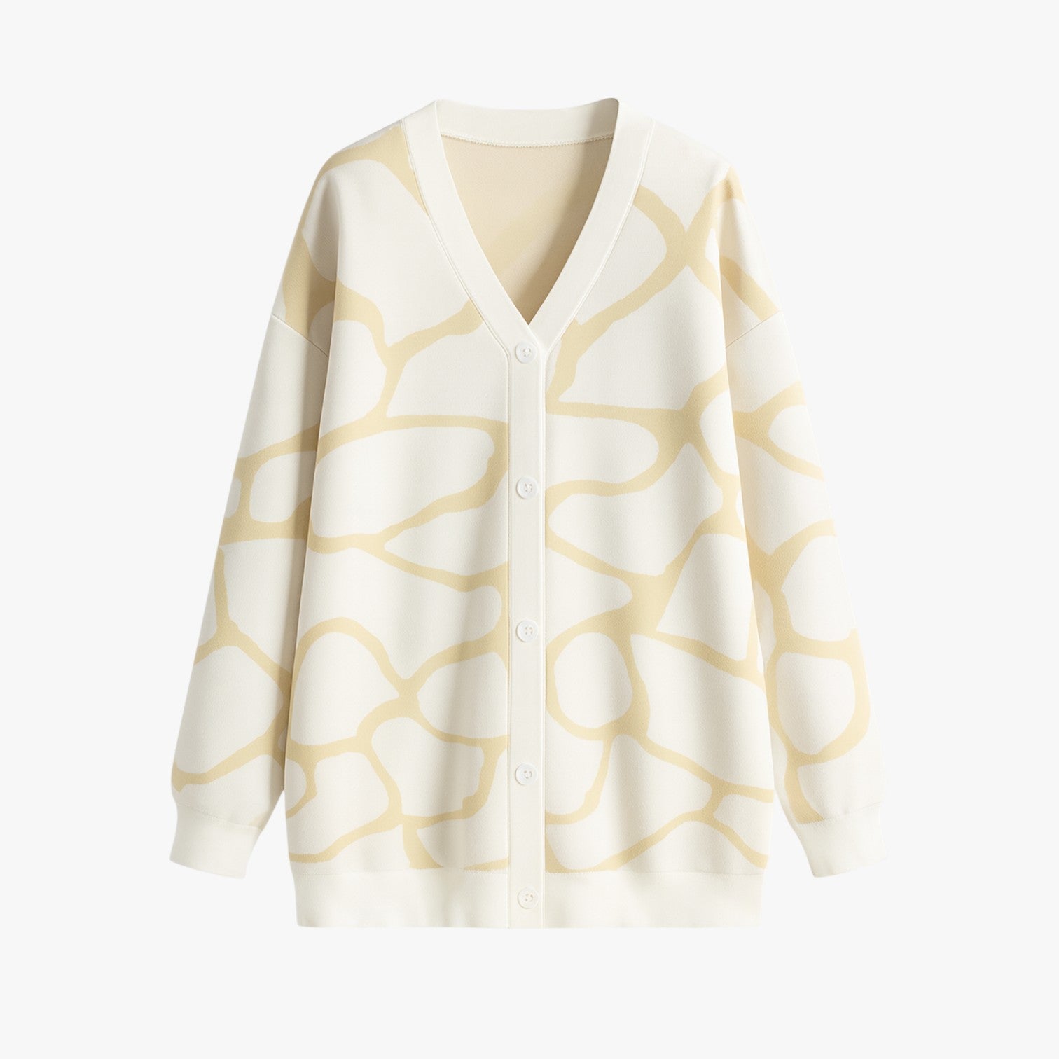 Melanie | Cardigan chic a maglia larga – Eleganza leggera per l'autunno - beige - Sweater sweater women sweaters & cardigans - Concept Palermo
