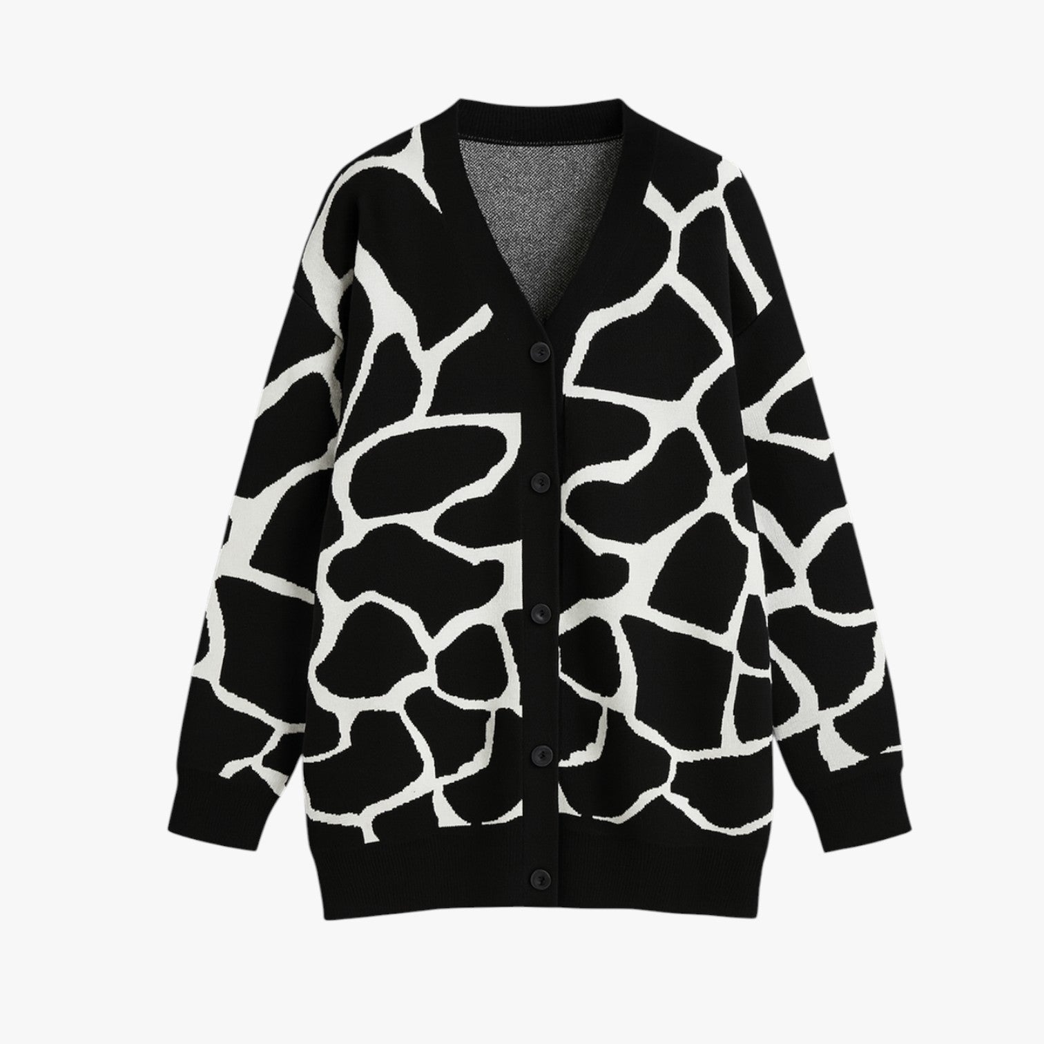 Melanie | Cardigan chic a maglia larga – Eleganza leggera per l'autunno - Nero - Sweater sweater women sweaters & cardigans - Concept Palermo