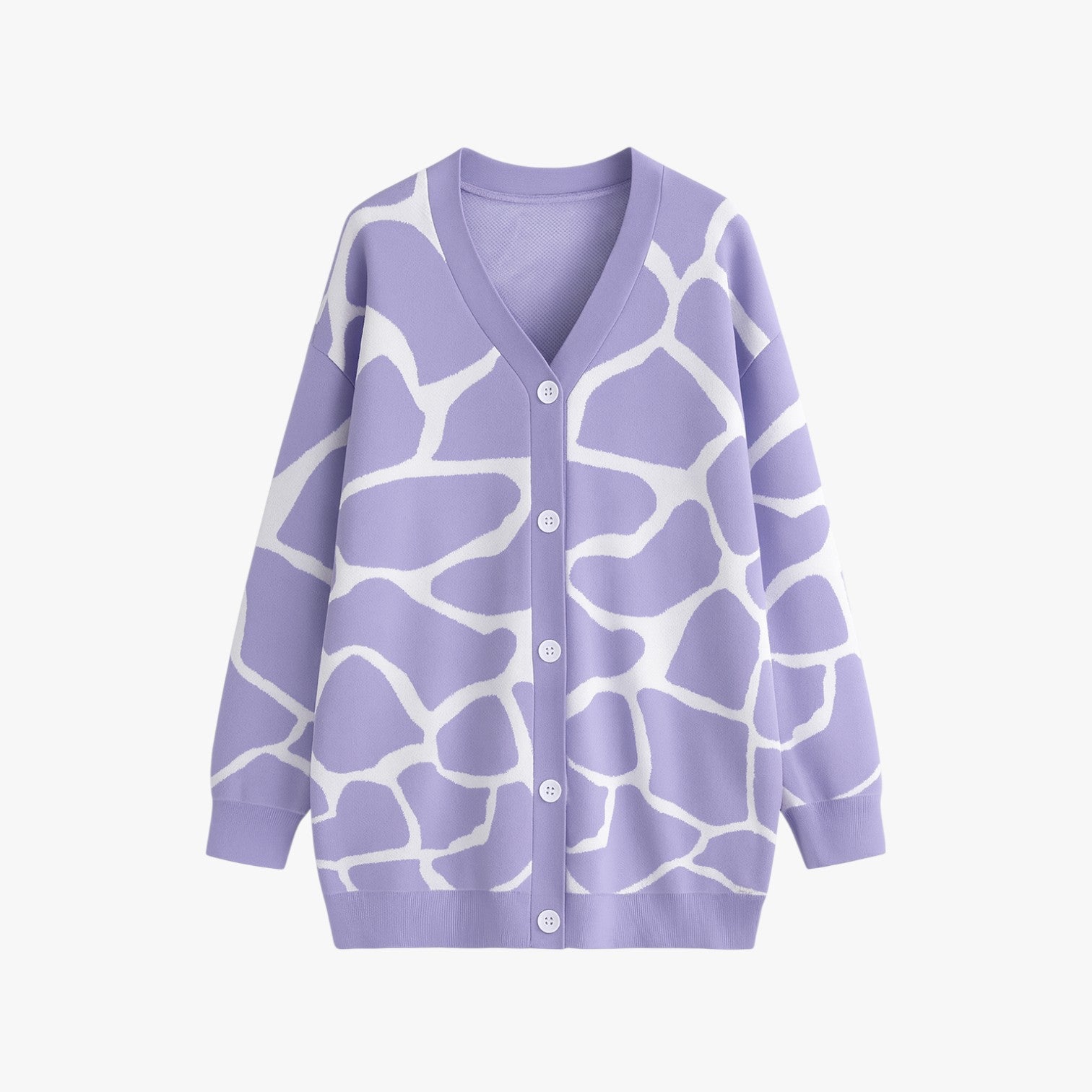 Melanie | Cardigan chic a maglia larga – Eleganza leggera per l'autunno - Viola - Sweater sweater women sweaters & cardigans - Concept Palermo