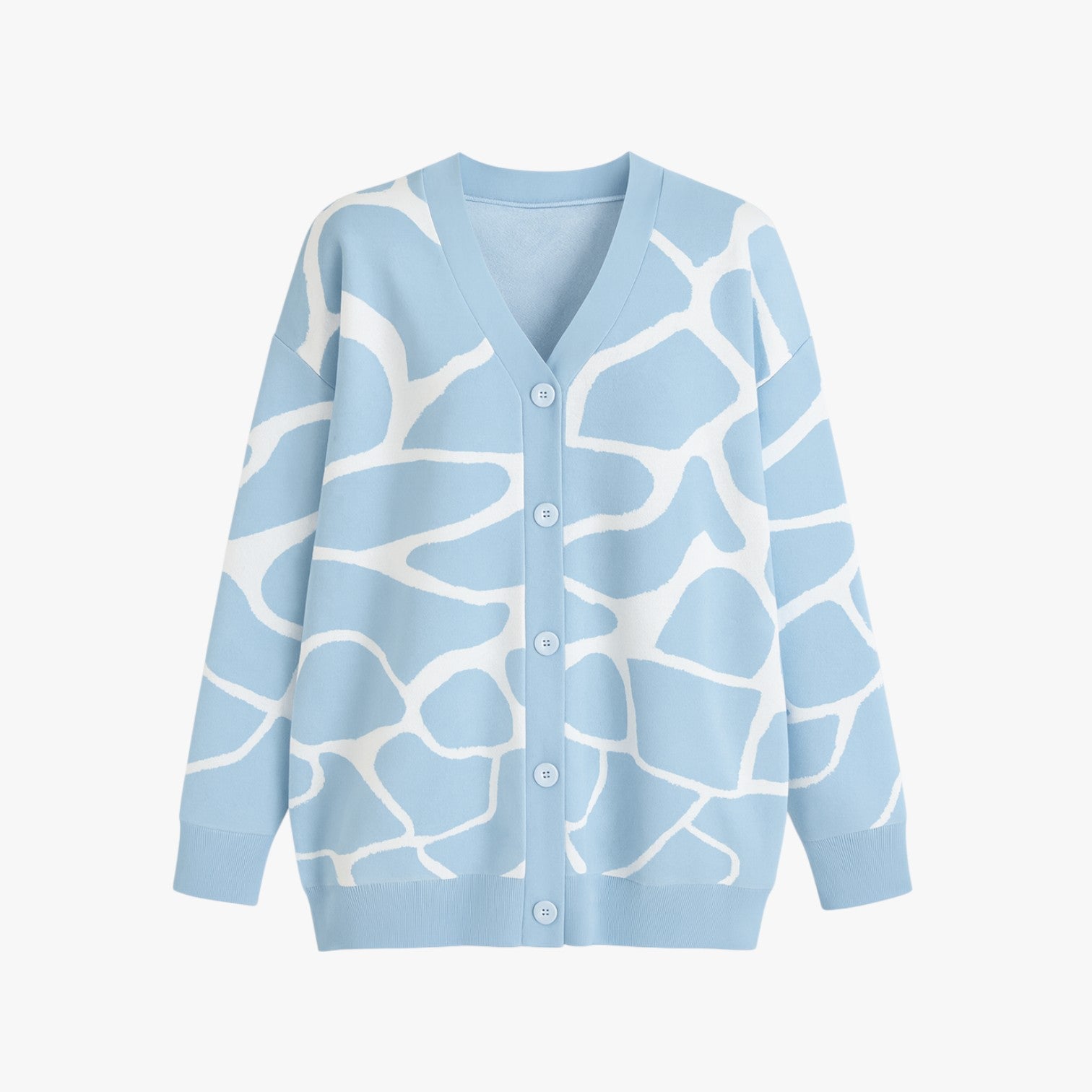 Melanie | Cardigan chic a maglia larga – Eleganza leggera per l'autunno - Azzurro cielo - Sweater sweater women sweaters & cardigans - Concept Palermo