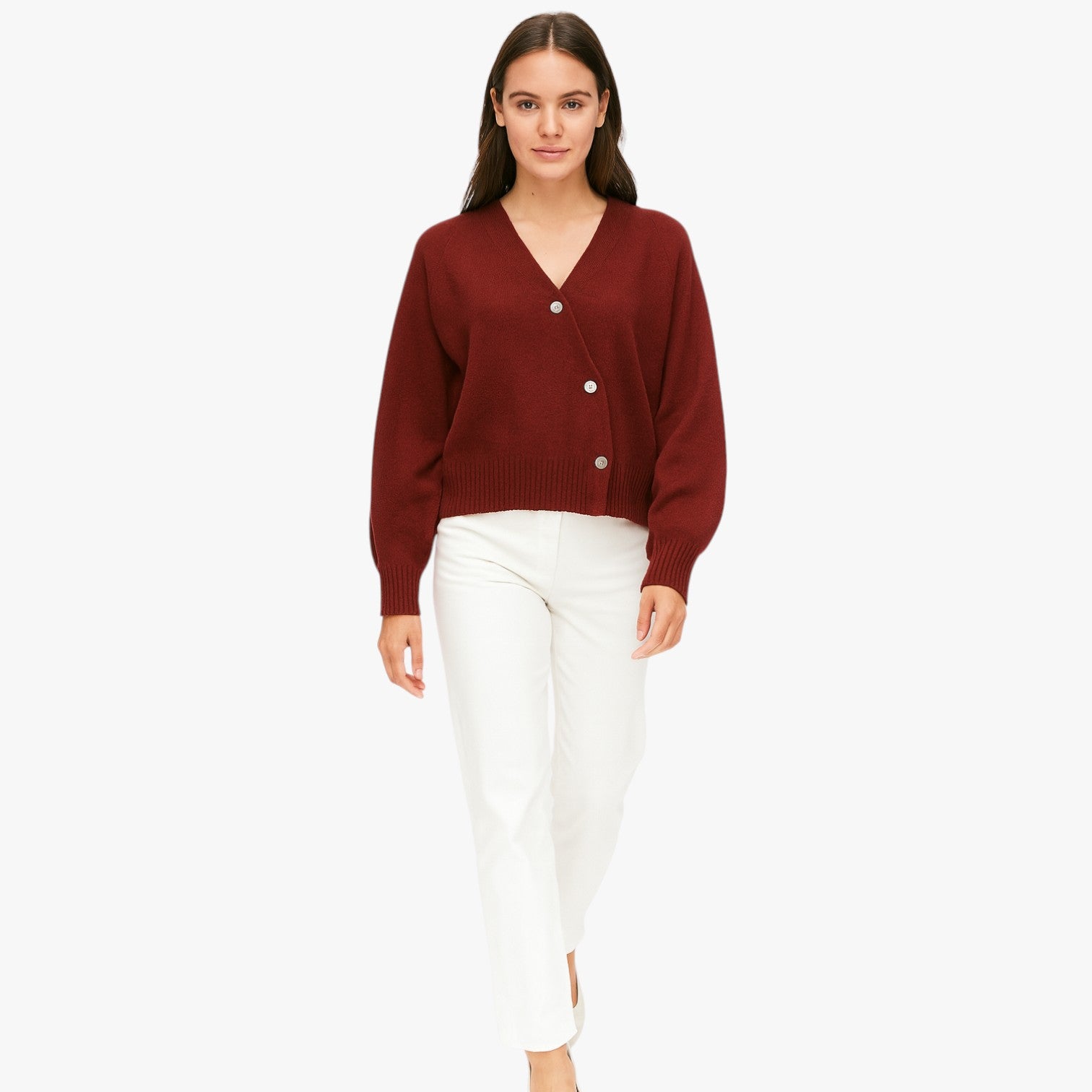 Leah | Cardigan in morbido cashmere con bottoni a spillo, eleganza oversize per la primavera e l'autunno - - Sweater sweater women sweaters & cardigans - Concept Palermo
