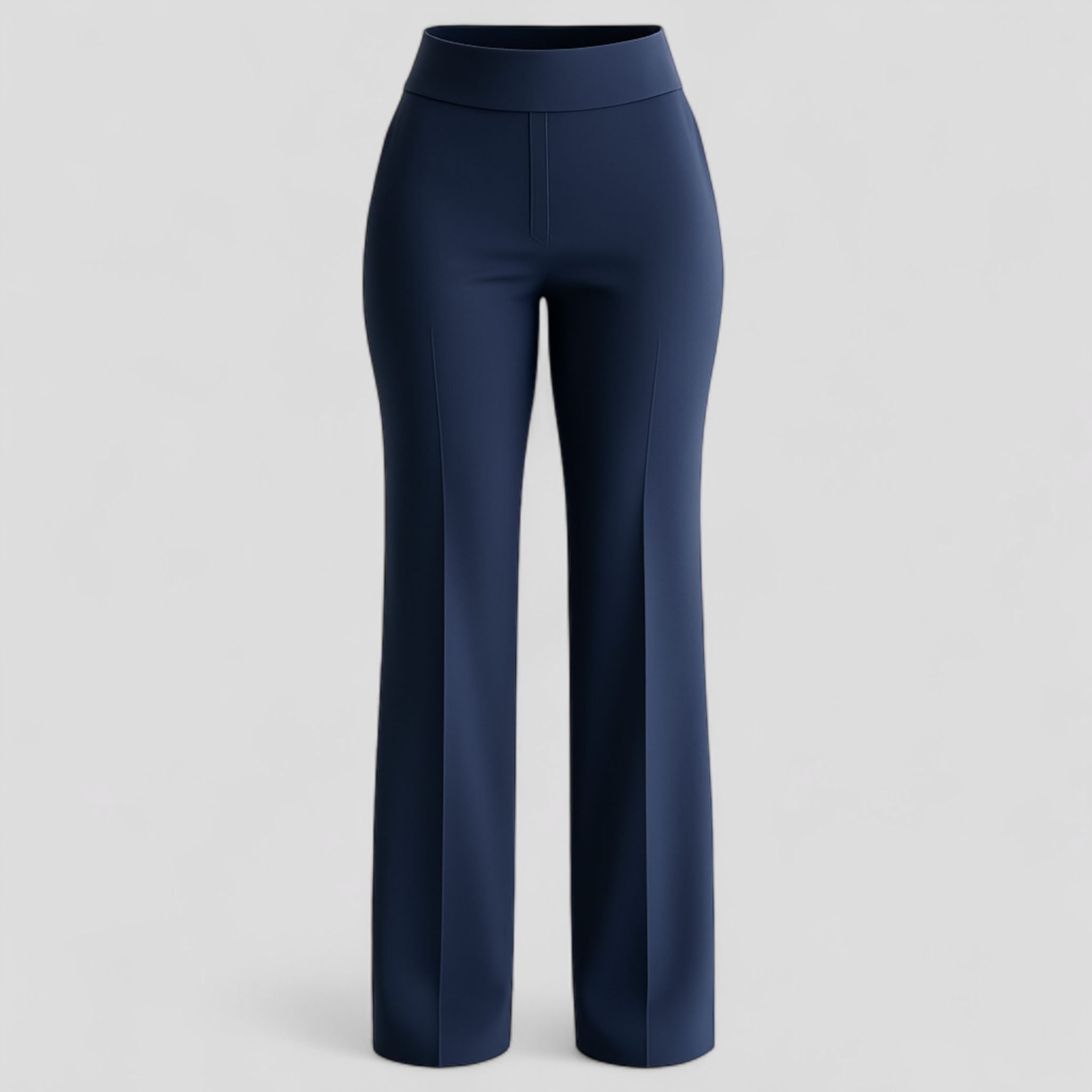 Bruna | Pantaloni Donna Confortevoli e Eleganti - Blu scuro - ComfortCurve pantaloni casual pantaloni confortabili pantaloni elasticizzati pantaloni eleganti pantaloni per ogni occasione pantaloni professionali pantaloni traspiranti pantaloni vita alta - Concept Palermo