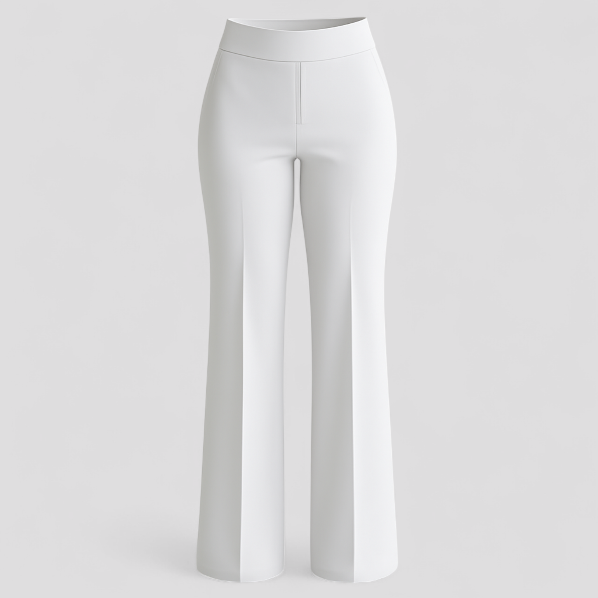 Bruna | Pantaloni Donna Confortevoli e Eleganti - Bianco - ComfortCurve pantaloni casual pantaloni confortabili pantaloni elasticizzati pantaloni eleganti pantaloni per ogni occasione pantaloni professionali pantaloni traspiranti pantaloni vita alta - Concept Palermo