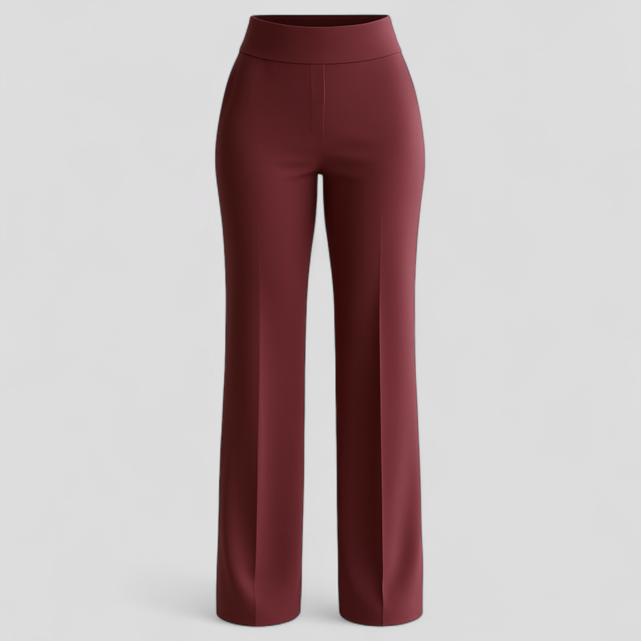 Bruna | Pantaloni Donna Confortevoli e Eleganti - Rosso - ComfortCurve pantaloni casual pantaloni confortabili pantaloni elasticizzati pantaloni eleganti pantaloni per ogni occasione pantaloni professionali pantaloni traspiranti pantaloni vita alta - Concept Palermo
