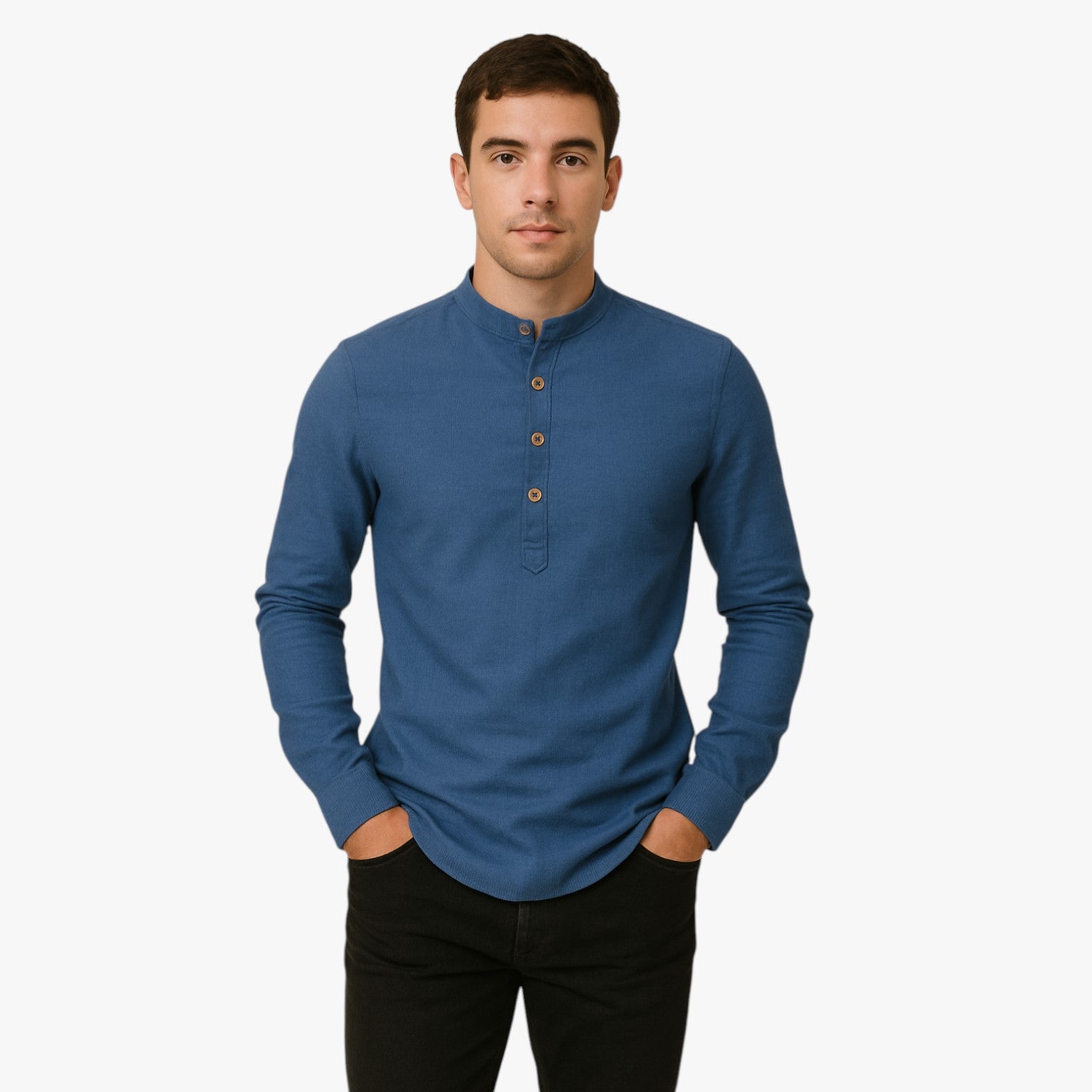 Railey | Camicia da uomo in cotone e lino - Freschezza primaverile con stile casual - - men's top Tops - Concept Palermo
