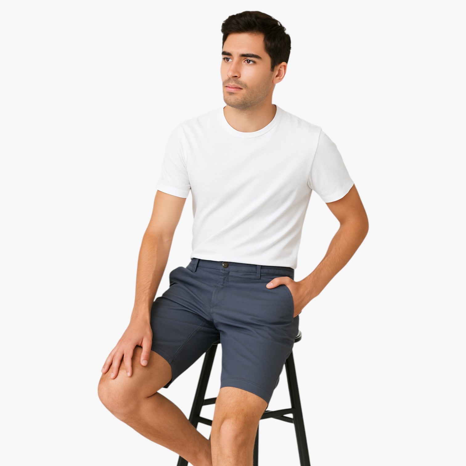 Grant | Pantaloncini da uomo in cotone elasticizzato: comfort premium per il relax - - Herren Shorts komfortable Shorts shorts for men Summer shorts - Concept Palermo