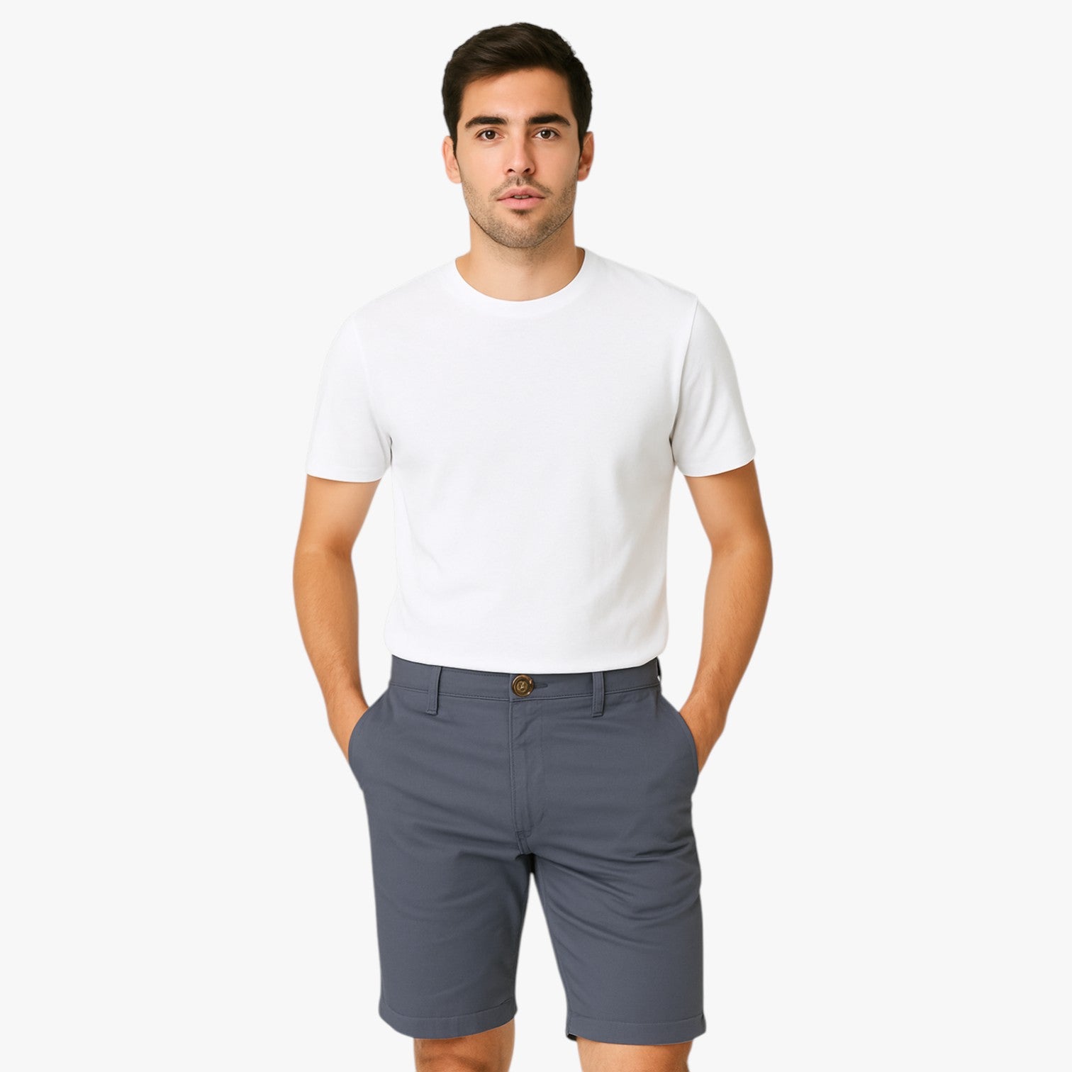 Grant | Pantaloncini da uomo in cotone elasticizzato: comfort premium per il relax - - Herren Shorts komfortable Shorts shorts for men Summer shorts - Concept Palermo