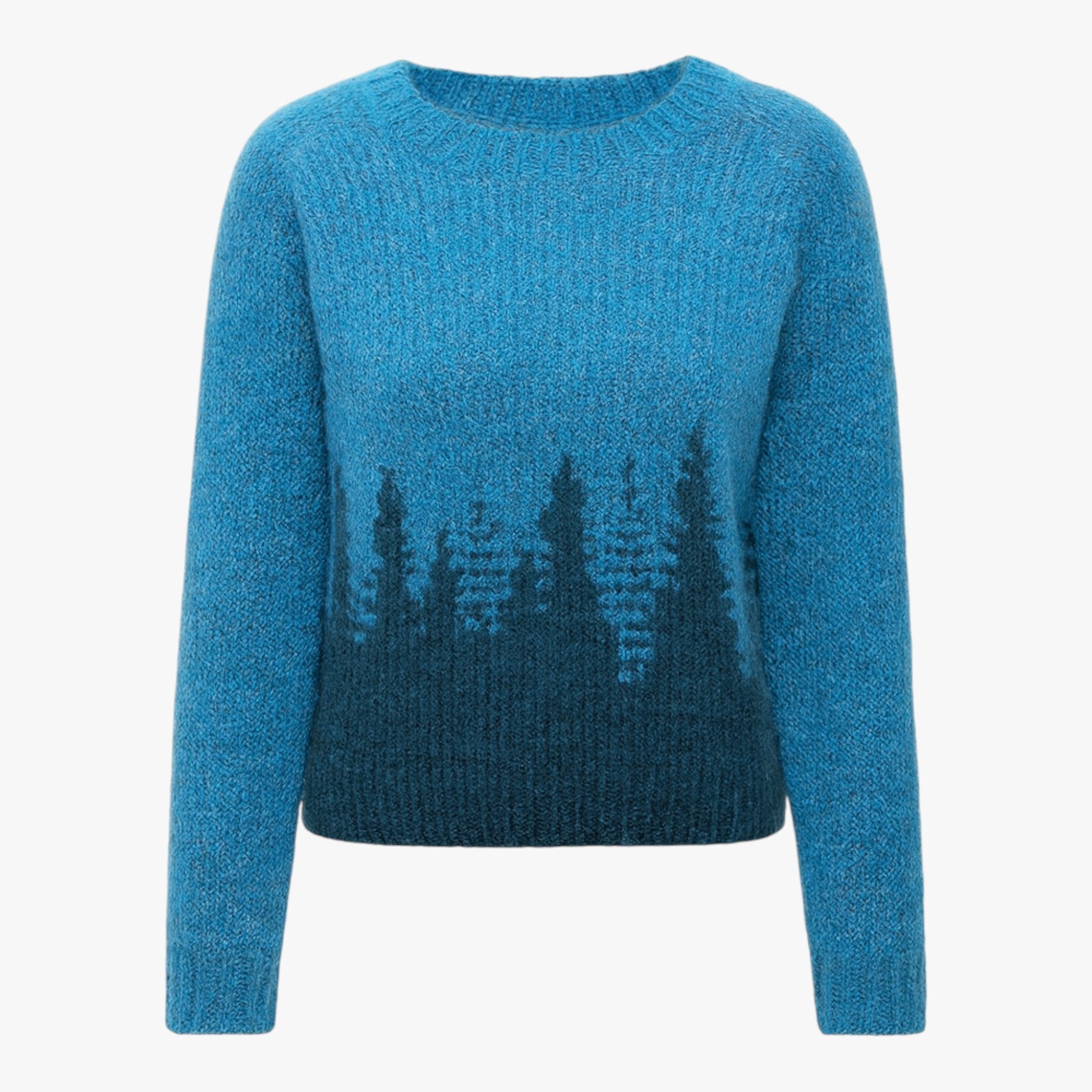 Juilia - Felpa Vintage Retro Esprit per un look unico e stile elegante - Blu Borchetti - knitted sweaters Retro sweaters sweaters - Concept Palermo