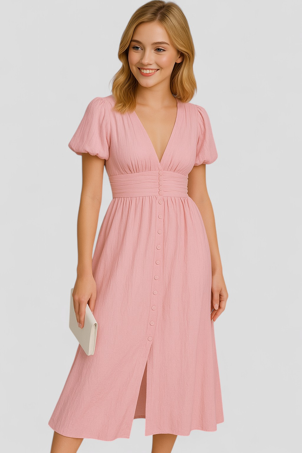 Giselle| Abito Donna Maxi Elegante - - abito da donna abito estivo abito fantastico abito leggero abito maxi abito romantico maxi dress vestito con maniche a sbuffo vestito elegante vestito per eventi - Concept Palermo