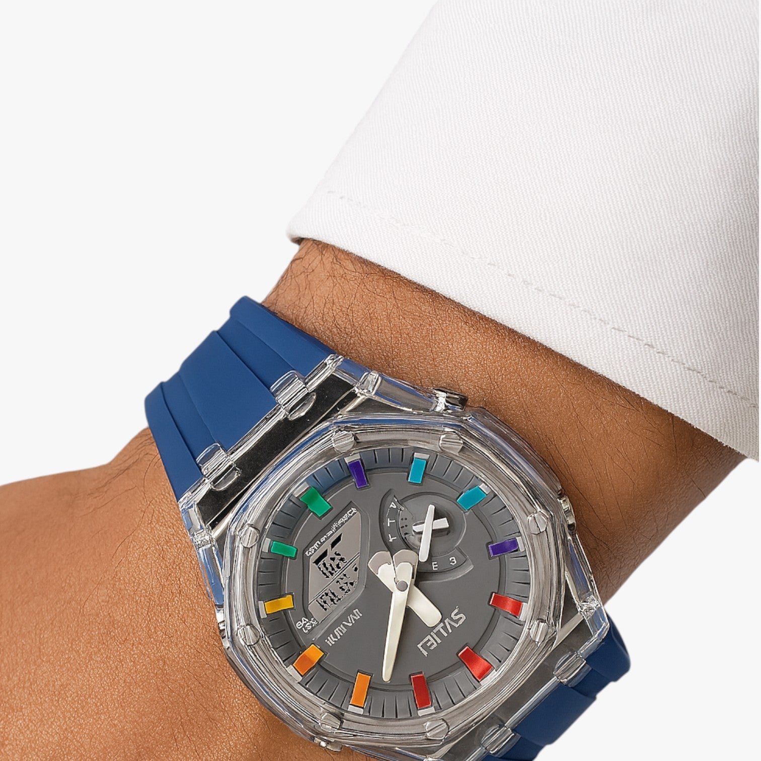 Fabian | Orologio digitale trasparente da 5 ATM con sveglia e funzioni intelligenti - - watch WATCHES FOR MEN Wristwatch - Concept Palermo