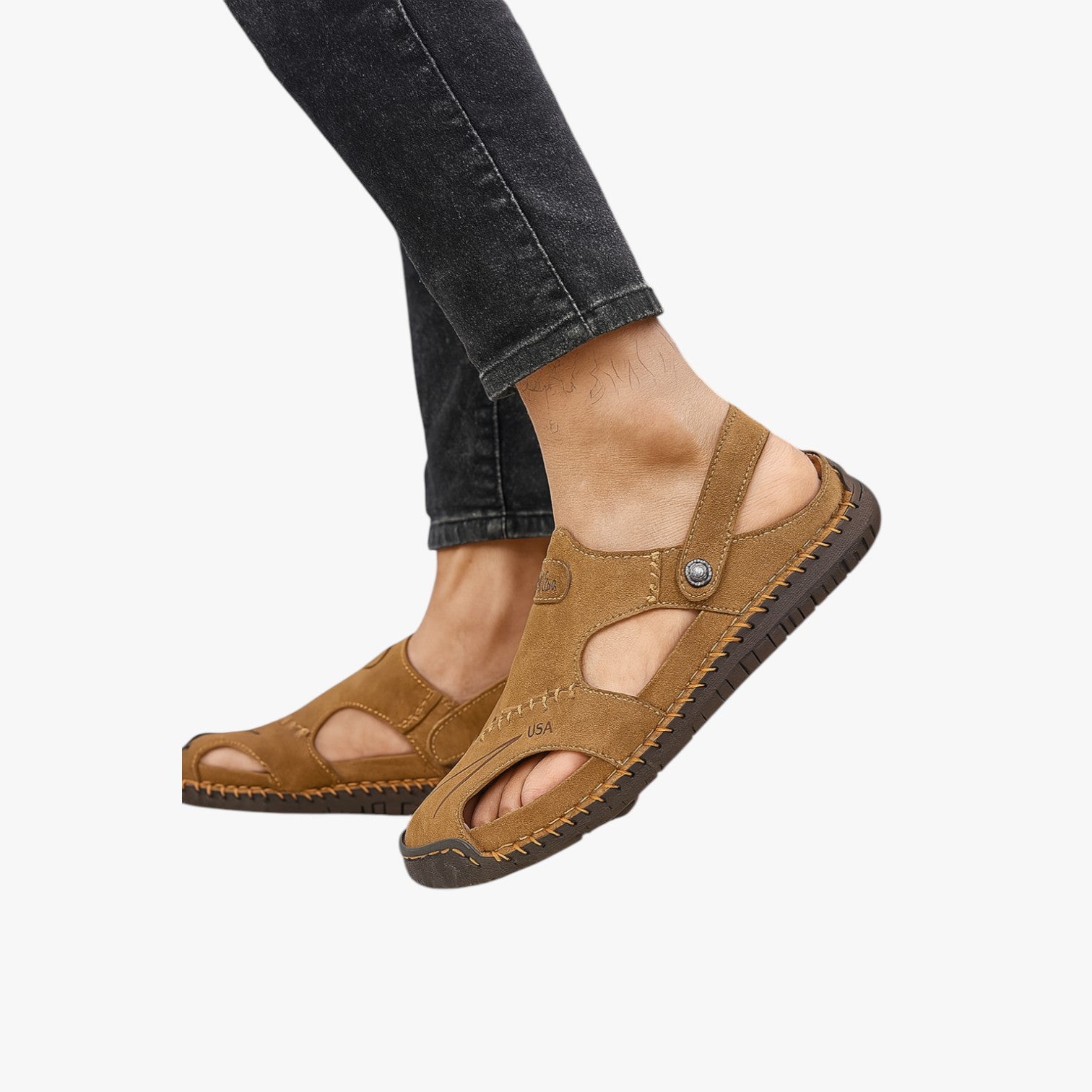 Owen | Sandali estivi da uomo - Pelle traspirante e suola antiscivolo per un tocco di stile - - casual sandals stylish sandals women sandals - Concept Palermo
