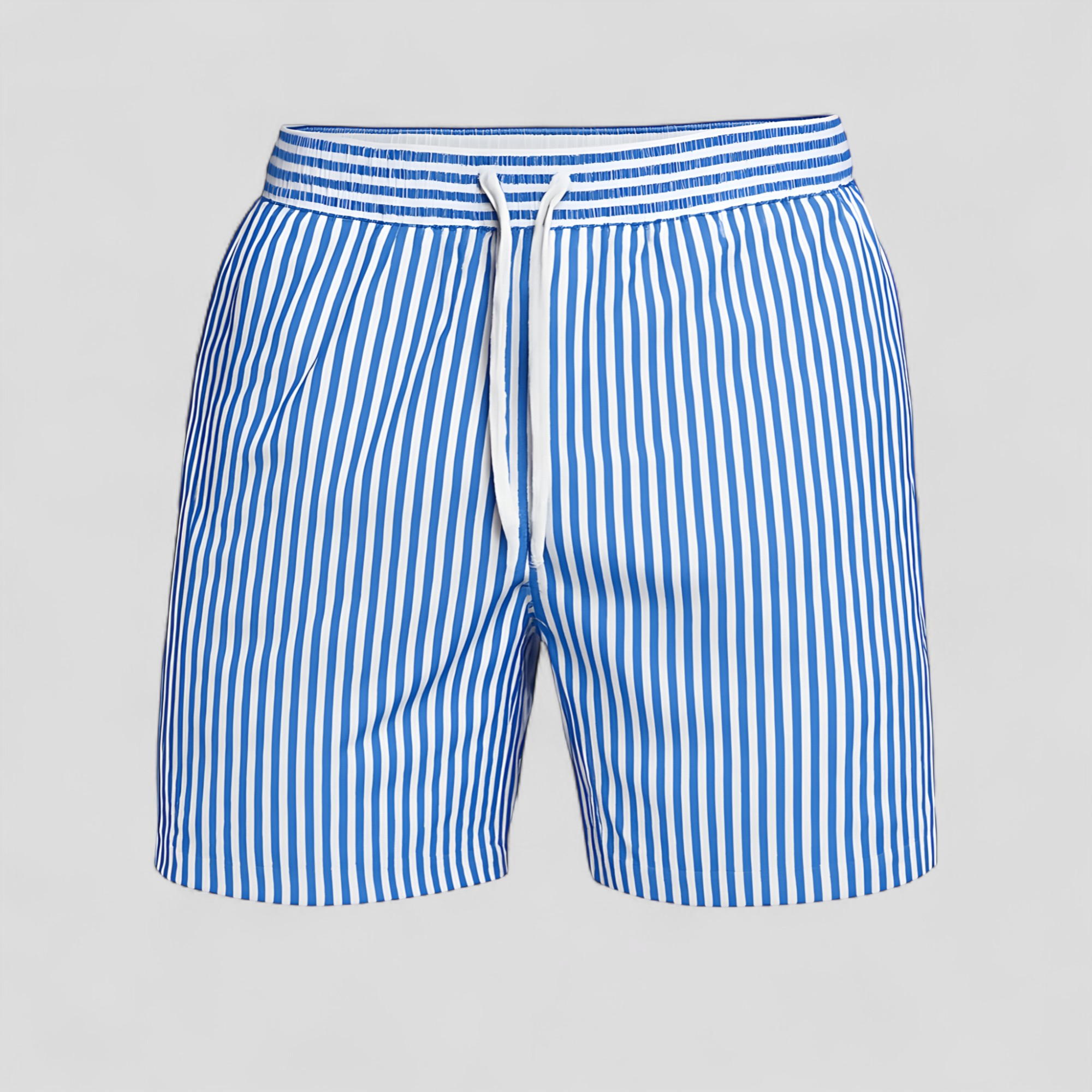 Nico | Costume Uomo Stripes Confortevole Estivo - Blu - abbigliamento piscina costumi a righe costumi da bagno uomo costumi da mare costumi da spiaggia costumi estivi moda estiva shorts da bagno stile marittimo tessuto ad asciugatura rapida - Concept Palermo