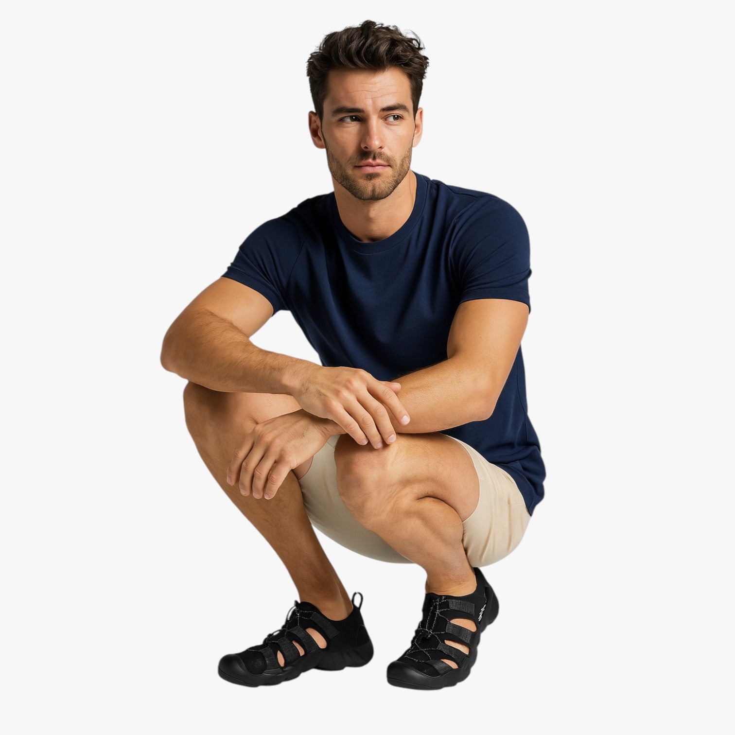 Jesse | Sandali Estivi Uomo in Pelle Bovina, Comodi e Resistenti - - breathable sandals casual sandals walking sandals - Concept Palermo