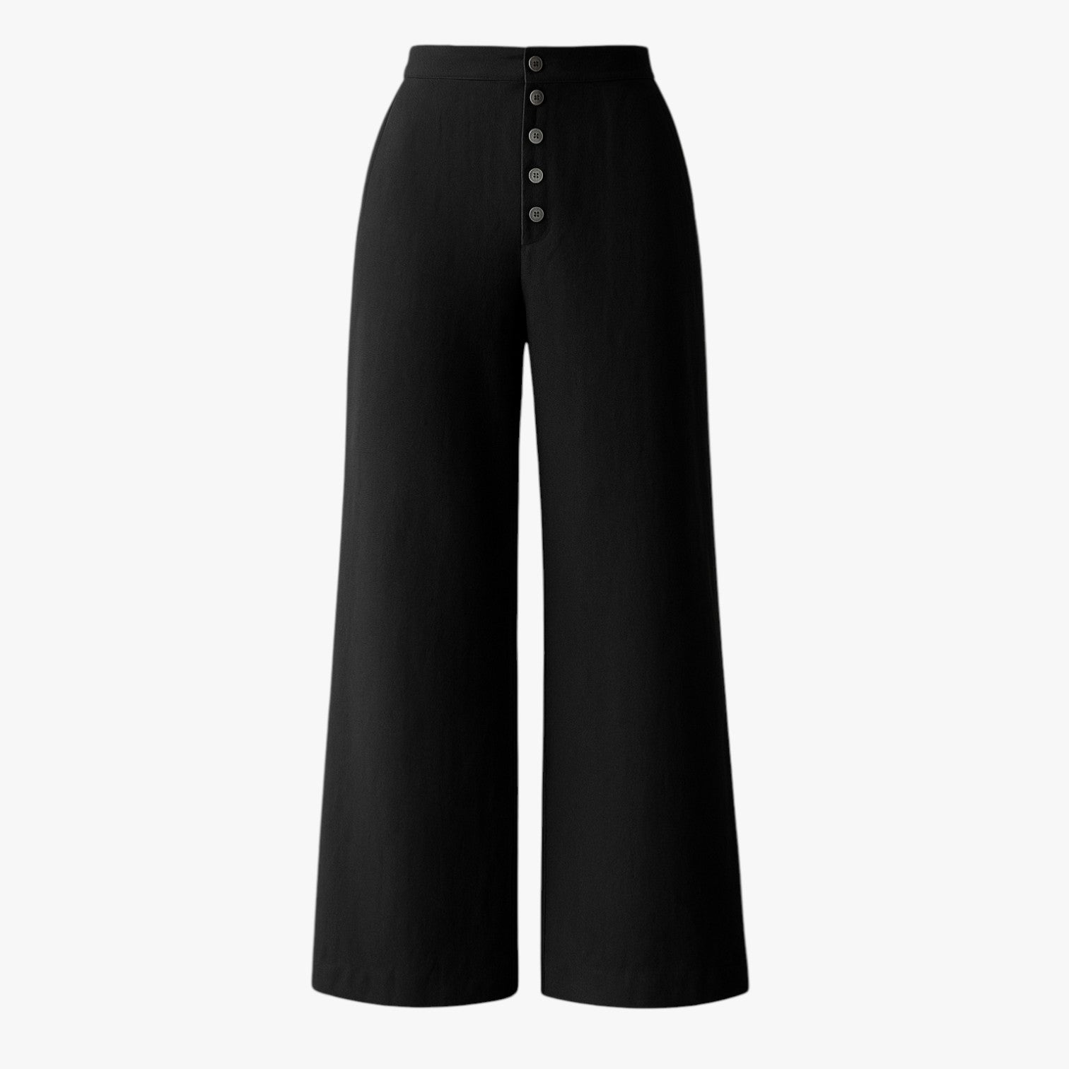 Vannesa | Pantaloni estivi da donna - Freschi, comodi e antipiega in lino e cotone - Nero - linen pants pants pants for women women pants - Concept Palermo