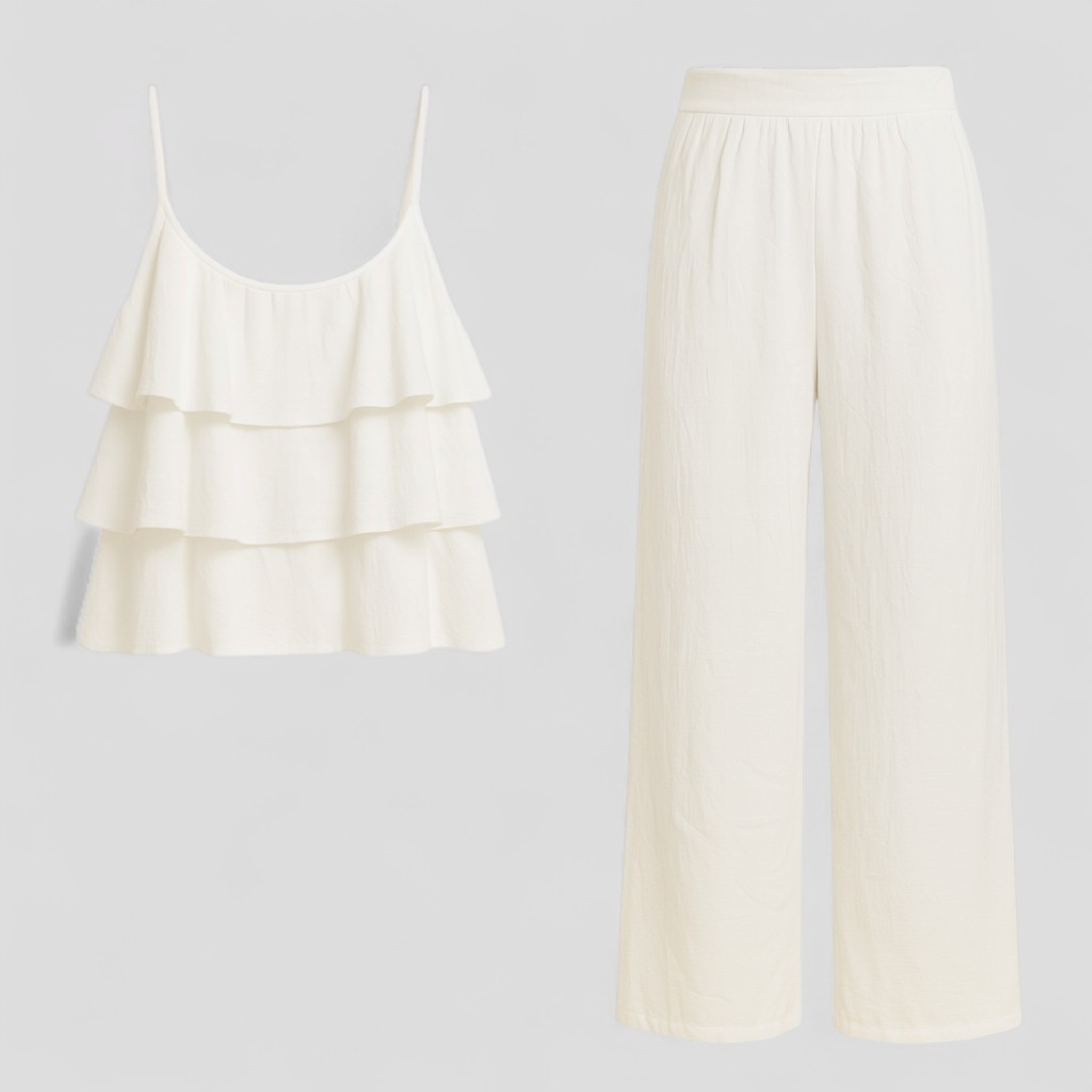 Caterina | Coordinato Elegante Donna per Ogni Occasione - Bianco - abbigliamento formale abbigliamento trendy coordinato elegante look raffinato moda confortevole outfit versatili set di abbigliamento stile e comfort tessuti di alta qualità vestiti casual - Concept Palermo