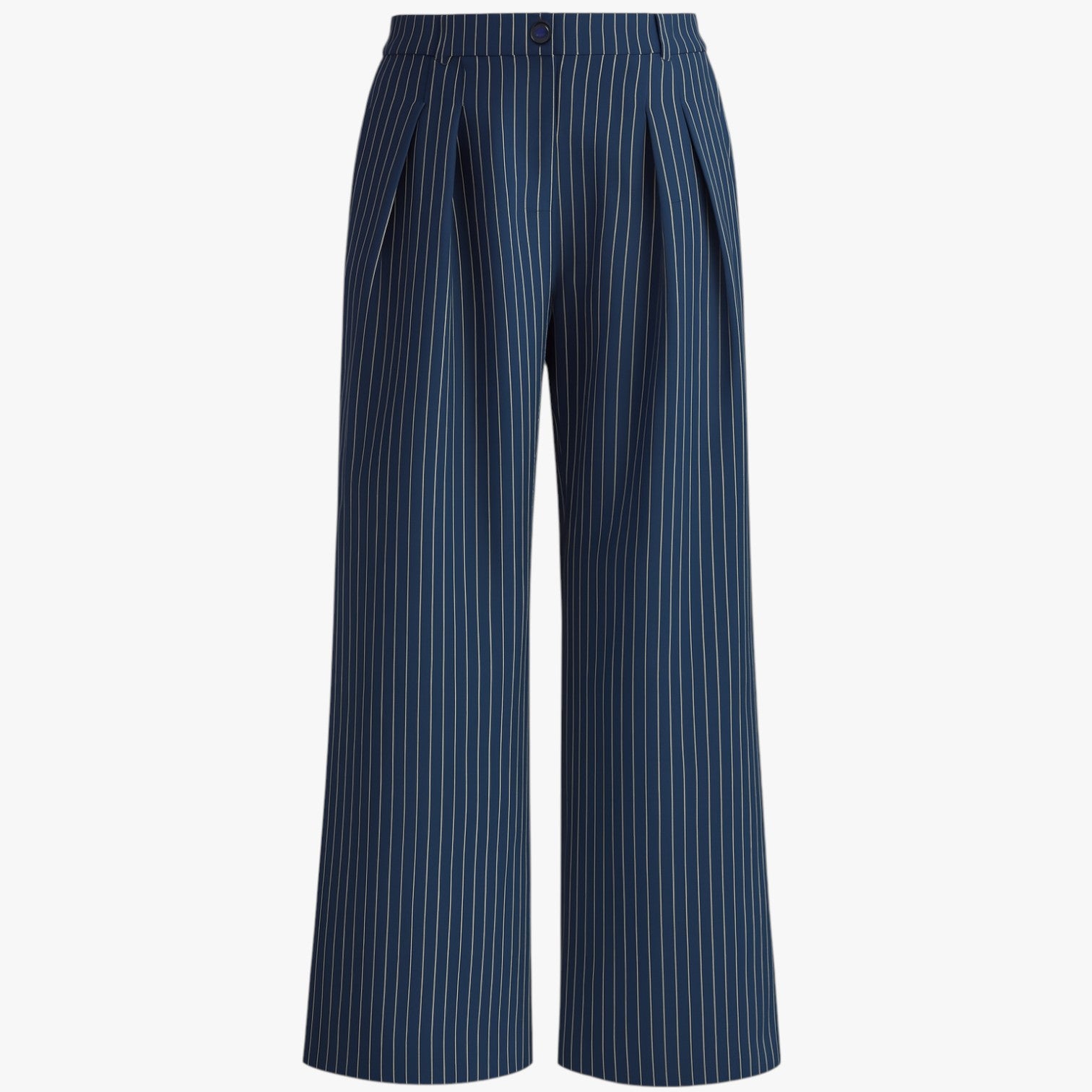 Sarah | Pantaloni a gamba larga con pieghe e righe - - clothing long pants pants pants for women regular regular fit women women pants woven fabric - Concept Palermo