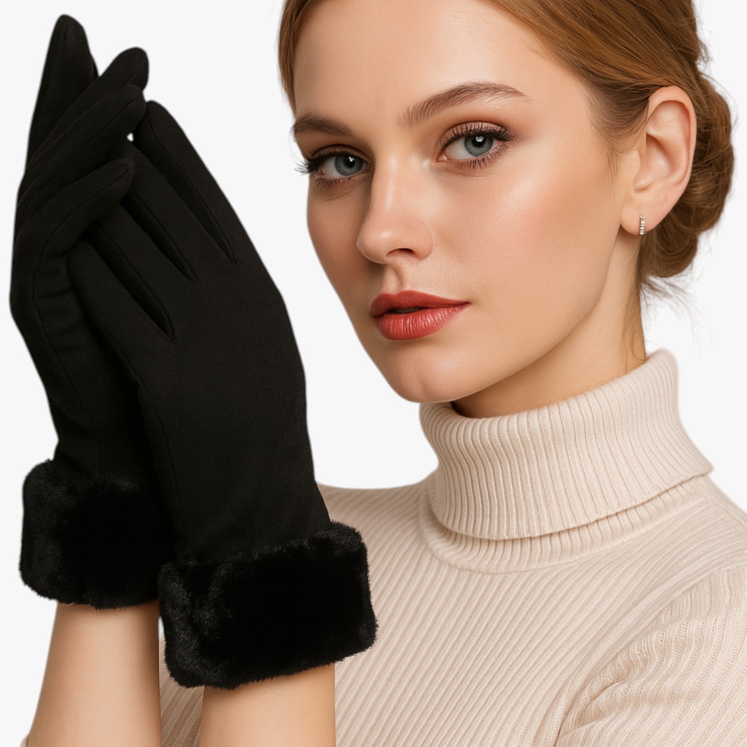 Aurora | Guanti Invernali da Ciclismo Donna Caldi, Foderati e Perfetti per Halloween - - gloves winter gloves - Concept Palermo