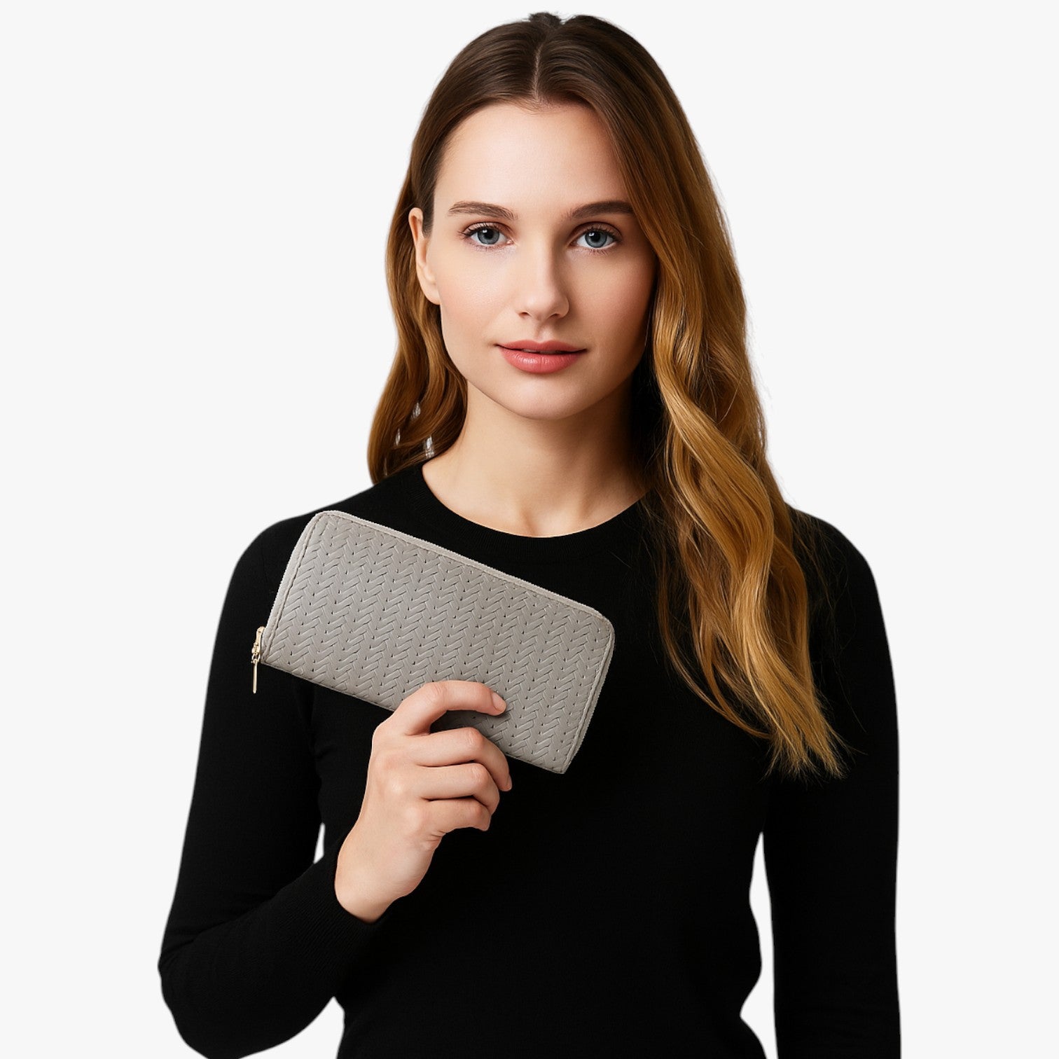 Ivory | Elegante portafoglio lungo con porta telefono e porta carte - - wallet wallets womens wallet - Concept Palermo