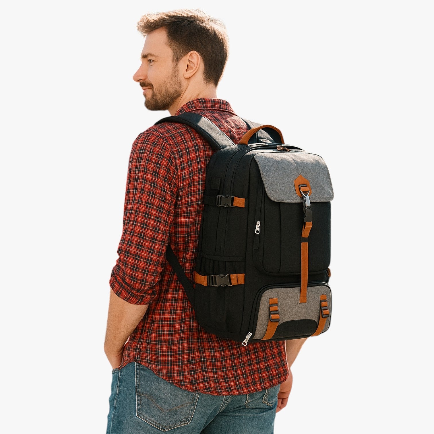 Antonio | Zaino da uomo di grande capacità, impermeabile e versatile per viaggi e studio - - Backpacks Bags bags for men mens bag - Concept Palermo