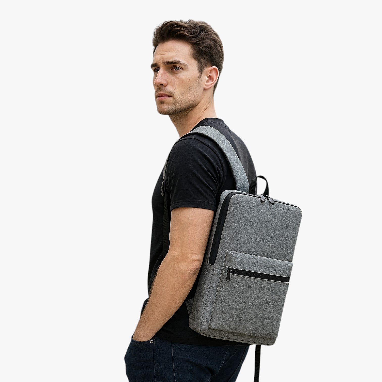 Harrison | Zainetto Slim Impermeabile per Laptop 14''-15.6'' - - Bags bags for men men bag mens bag - Concept Palermo