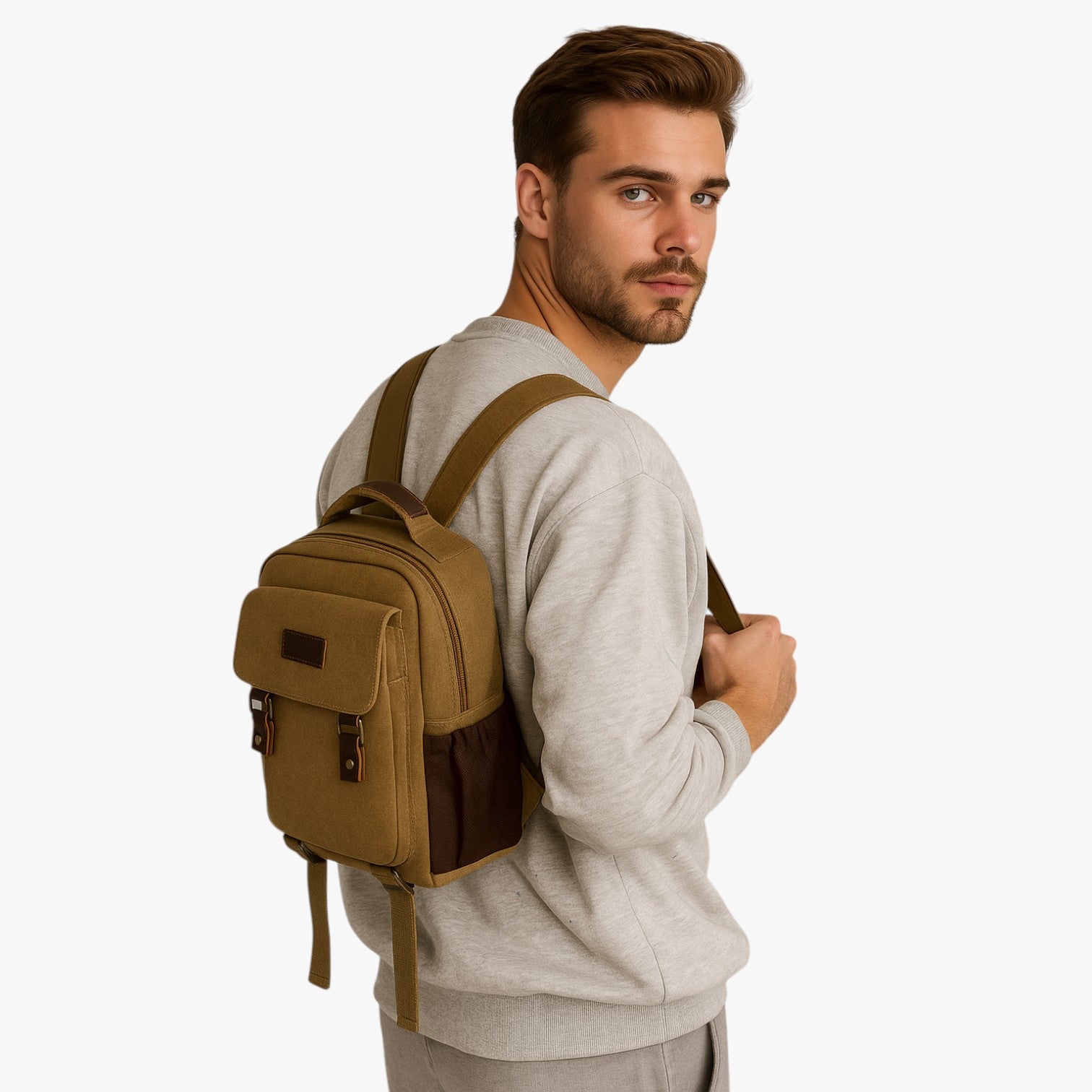 Ezrah | Mini Zaino Uomo Multiuso in Canvas - - bag Bags bags for men mens bag - Concept Palermo