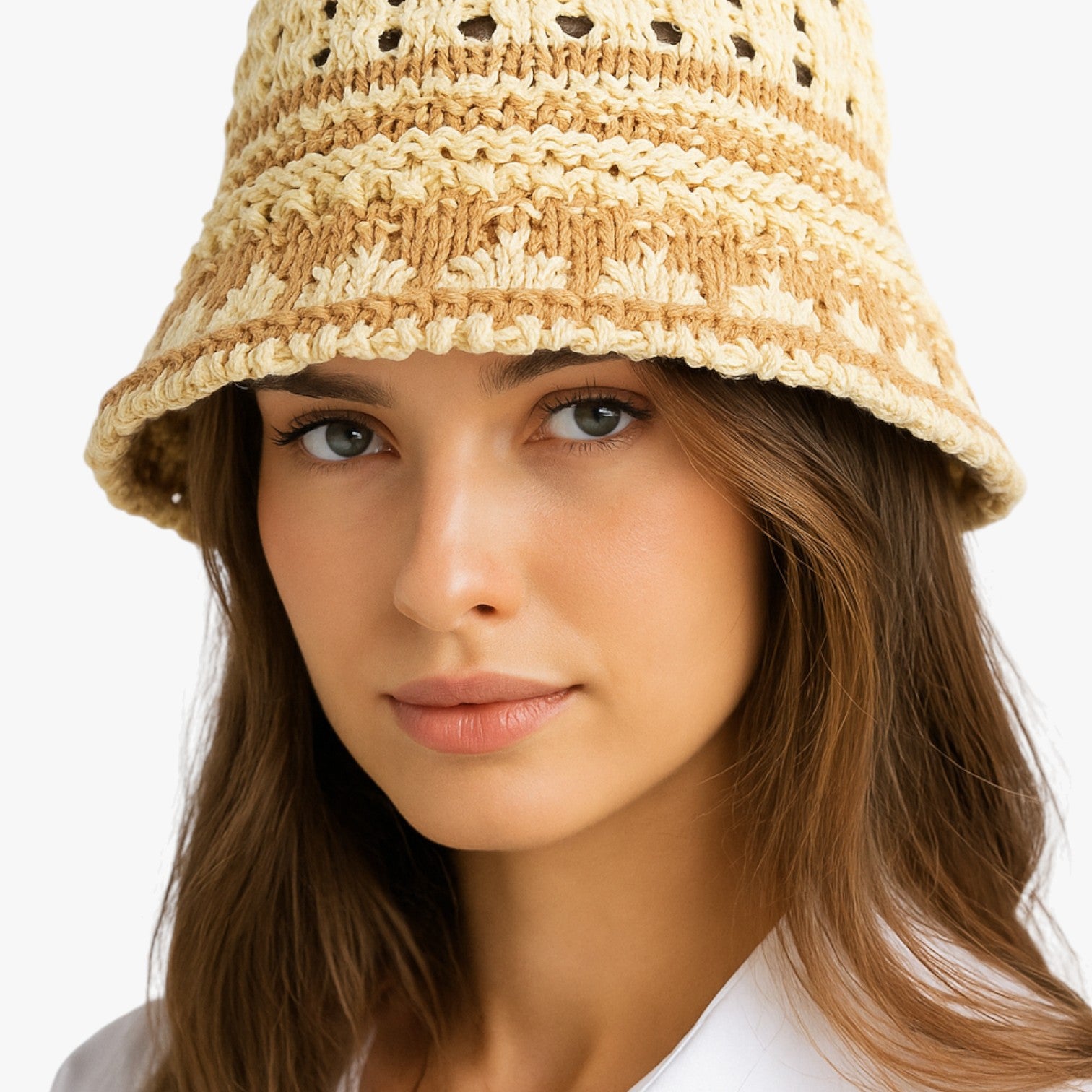 Elora | Cappello estivo traforato pieghevole da donna - - hat Hat for girls hats women hat womens hat - Concept Palermo
