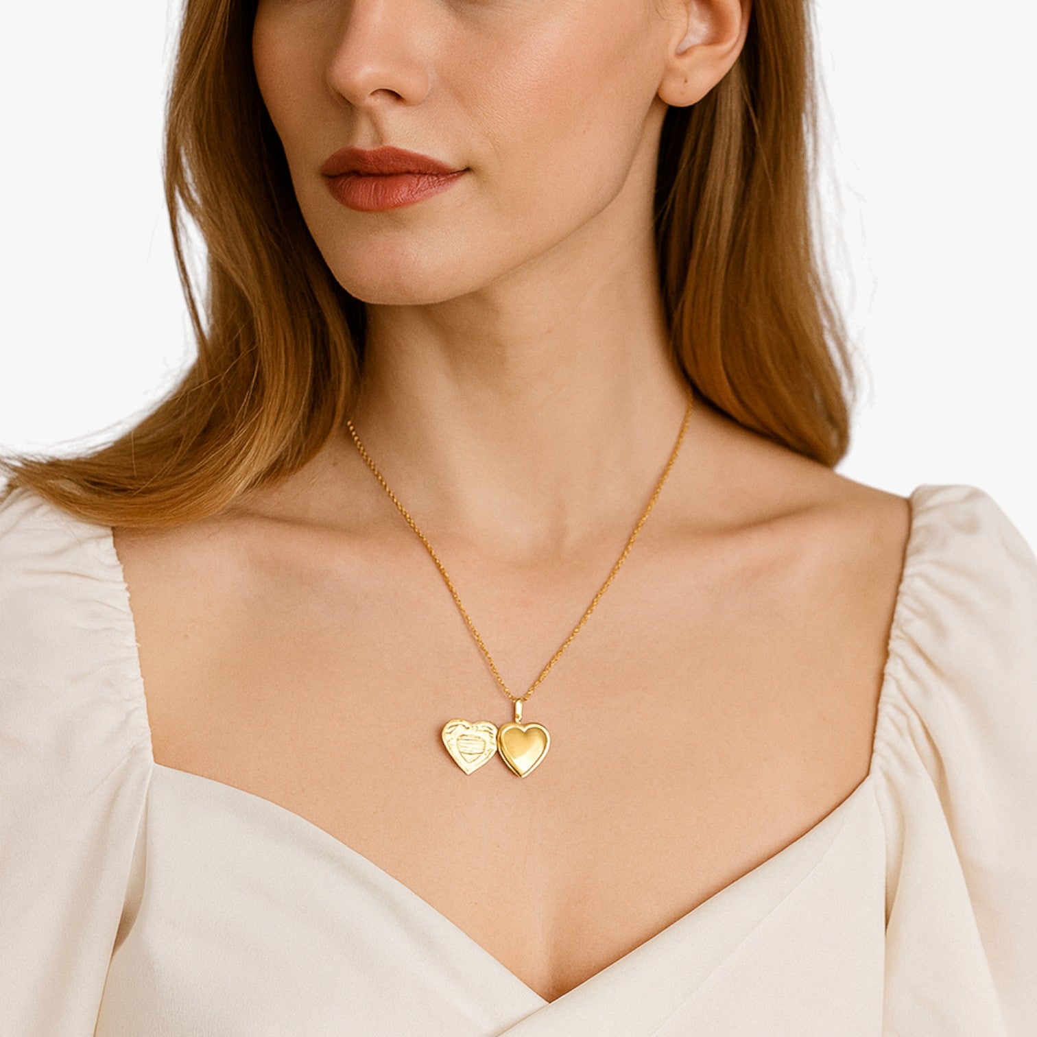 Camille | Collana Cuore con Cornice Foto Personalizzata - - elegant womens necklaces Fashion Necklaces necklace NECKLACES Necklaces for Women - Concept Palermo