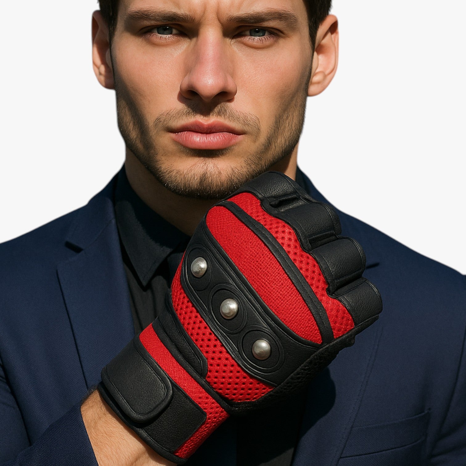 Rory | Guanti estivi da ciclismo con rivetti - - gloves gloves for men mens gloves - Concept Palermo