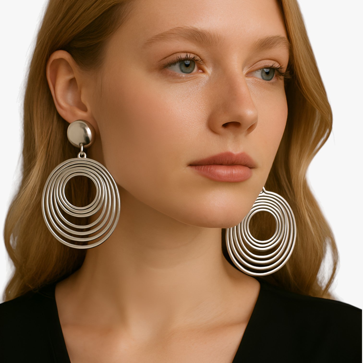 Cheryl | Orecchini geometrici oversize: eleganza moderna che illumina il tuo look - - EARRINGS Earrings for Women Girls New Fashion Earrings womens earring - Concept Palermo