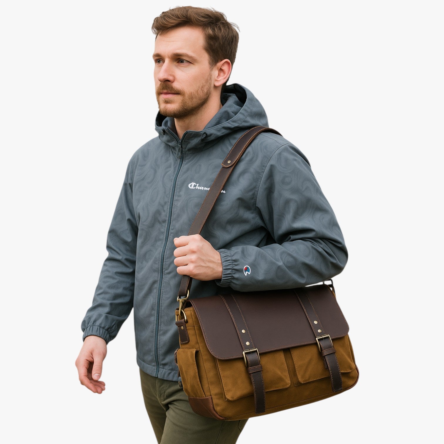 Israel | Borsa Messenger in Pelle Vintage - - Bags men bag mens bag - Concept Palermo