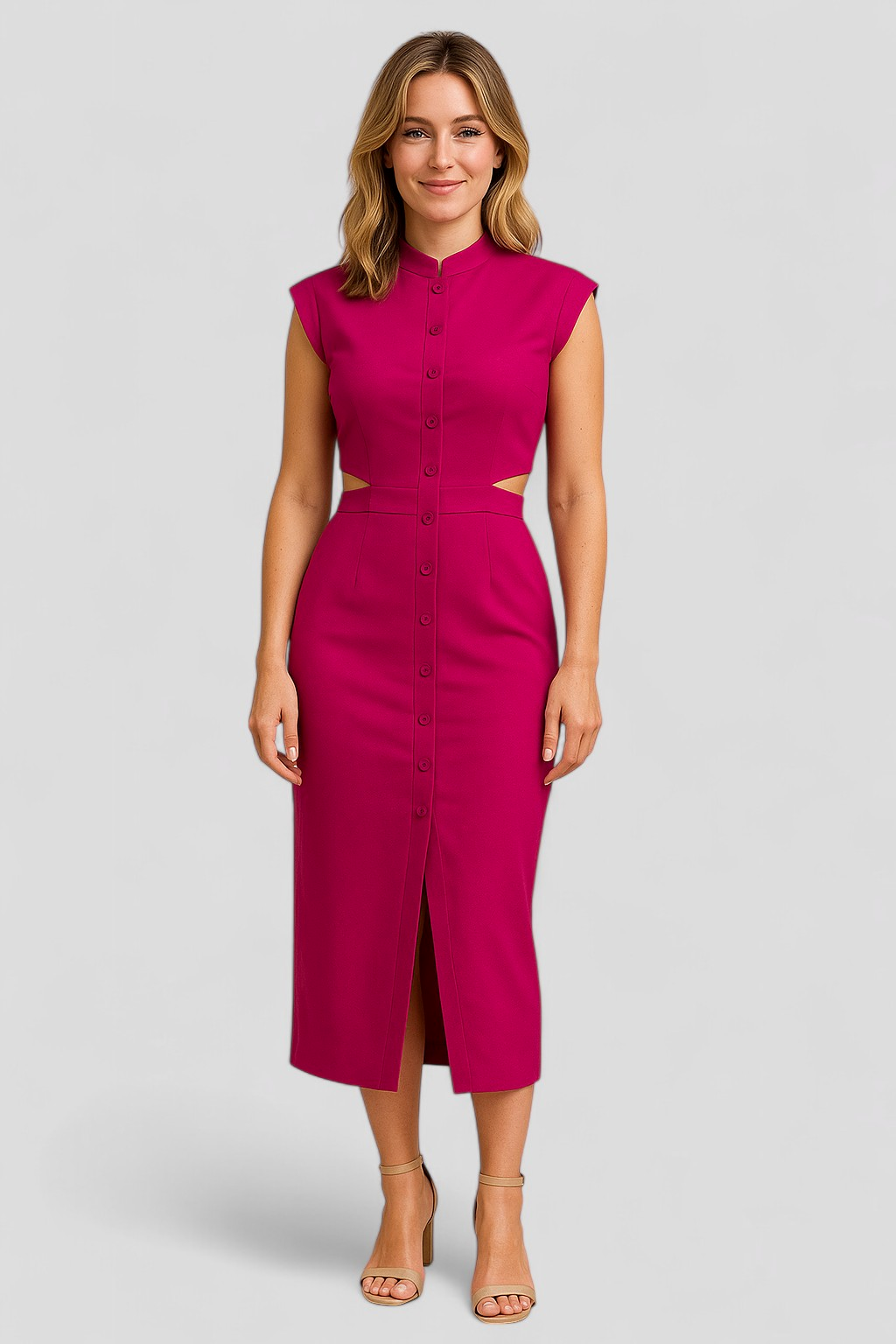 Lisette | Abito Elegante con Maniche a Cappuccio - - abbigliamento formale abito con spacco abito elegante comfort premium design raffinato maniche a cappuccio moda moderna outfit romantico stile sofisticato tunica versatile - Concept Palermo