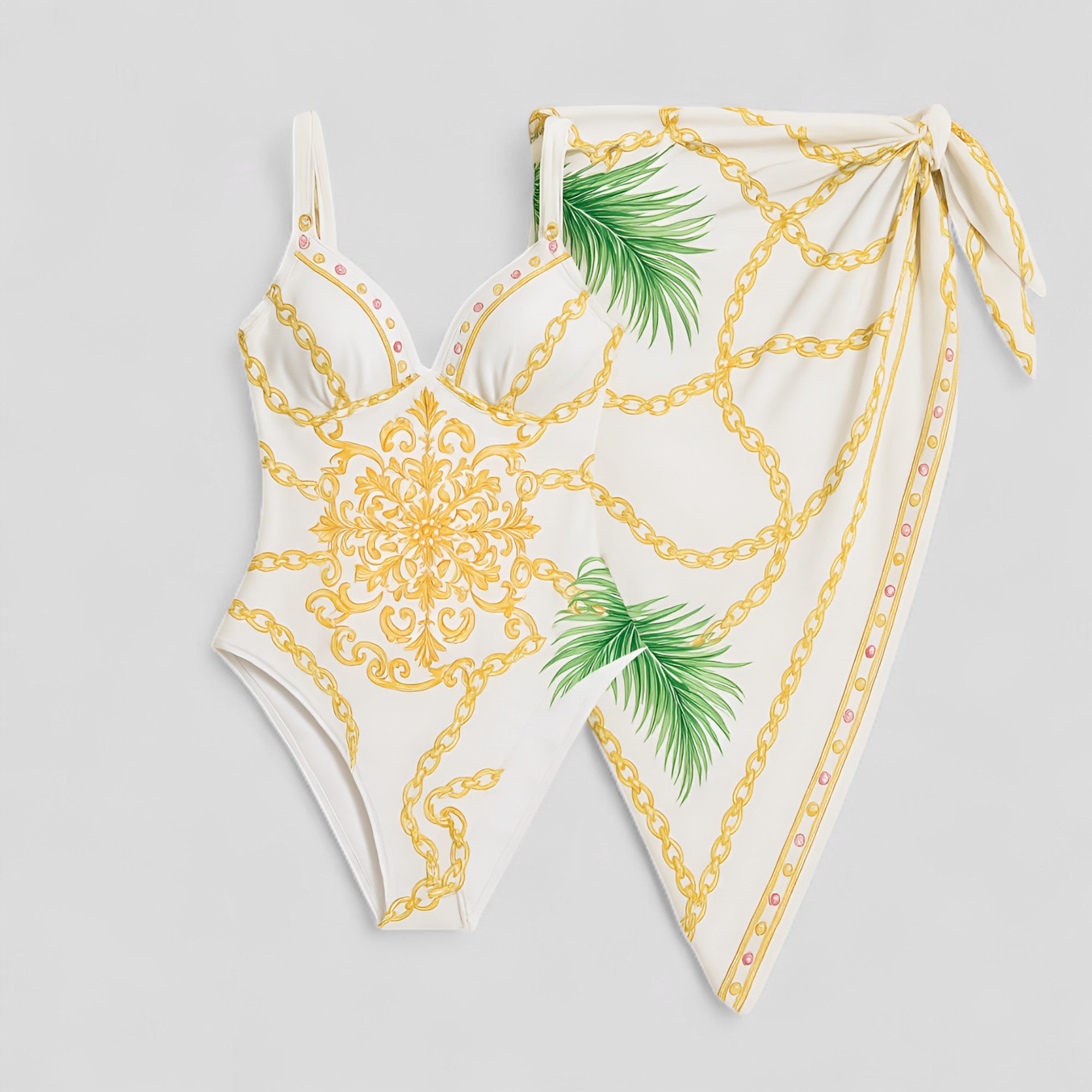 Cara | Costume Intero Donna con Copertura Elegante - Bianco - copertura piscina costume da bagno alla moda costume da bagno comodo costume da bagno intero costume estivo costume in nylon fashion mare moda mare spalline regolabili versatilità costume - Concept Palermo