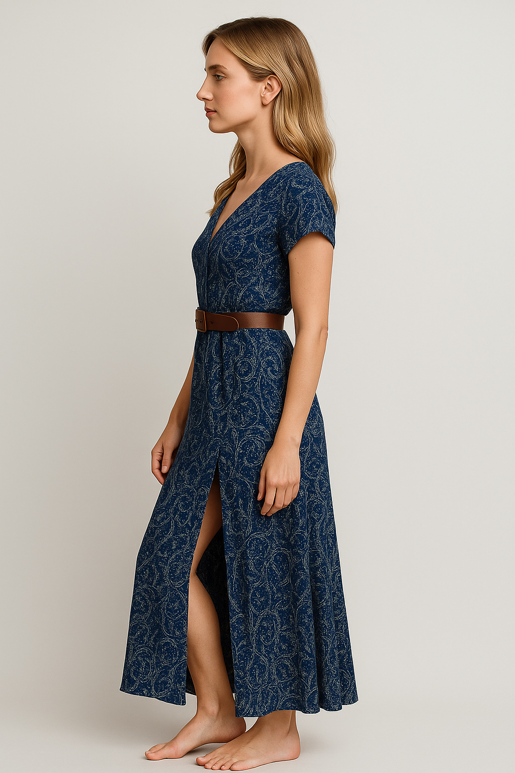 Nelle | Abito Lungo Elegante Estivo Femminile - - abito con cintura elastica abito fluido femminile abito ideale per eventi estivi abito leggero e traspirante abito lungo estivo dress comfortevole fashion estate 2023 stile bohémien estivo vestito bohémien vestito senza maniche - Concept Palermo
