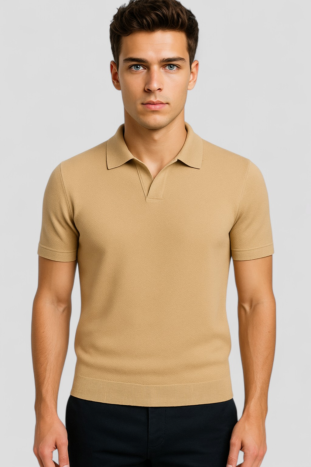 Rico | Polo Uomo Manica Corta Strutturata Elegante - - abbigliamento maschile maglietta polo casual polo estiva polo fit slim polo in cotone polo moderno polo shirt elegante polo shirt strutturato polo shirt uomo t-shirt con colletto - Concept Palermo
